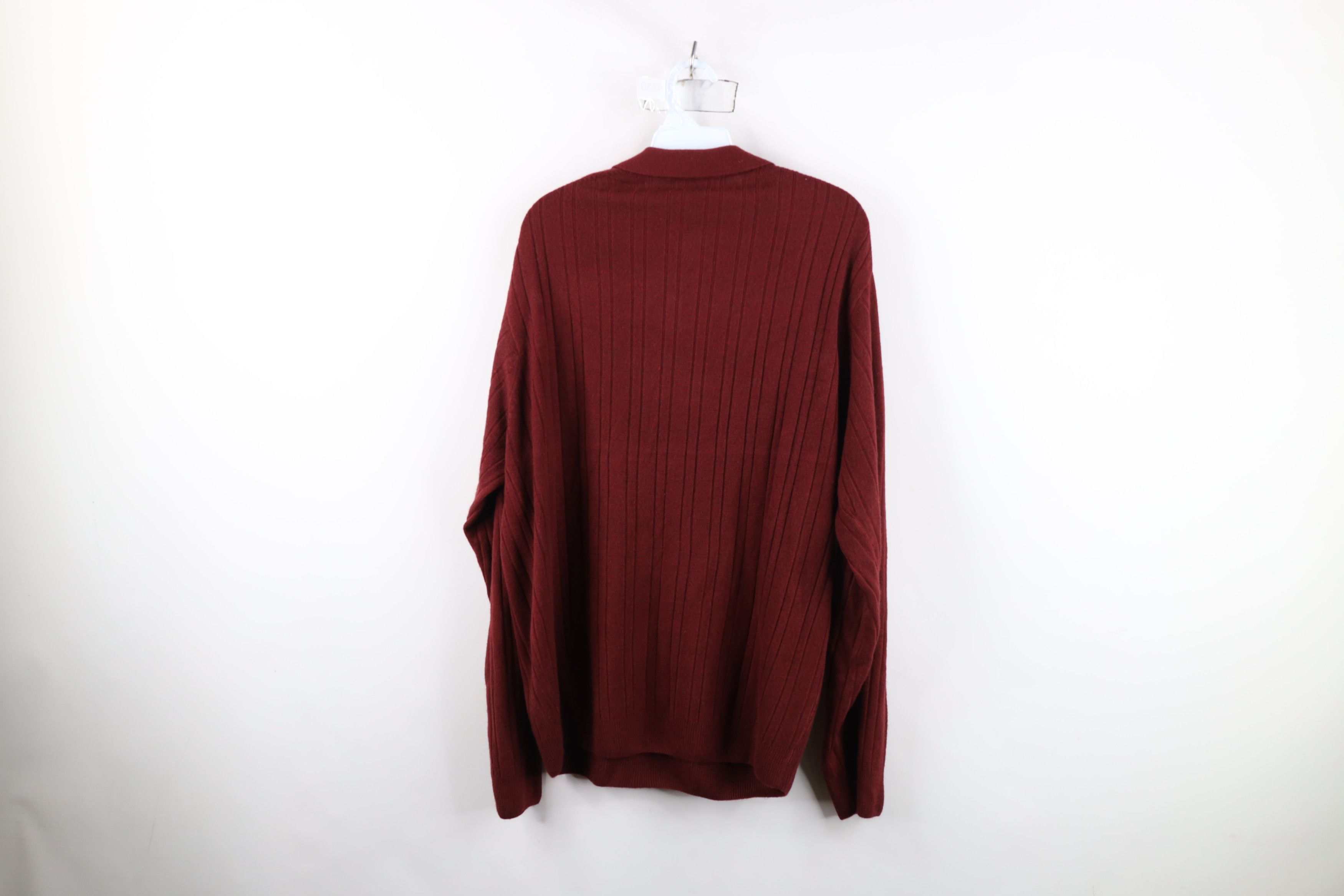 Vintage Deadstock Vintage 90s Streetwear Ribbed Collared Sweater Size US L / EU 52-54 / 3 - 12 Thumbnail