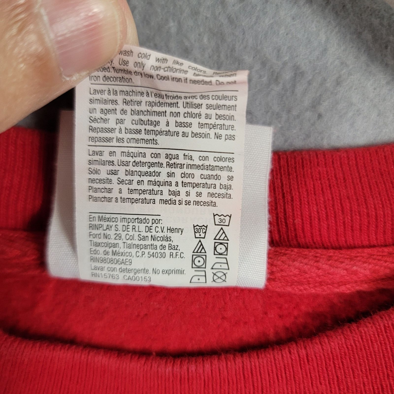 Champion Champion Vintage Reverse Weave Blank Sweatshirt Red Sz XL272 Size US XL / EU 56 / 4 - 6 Thumbnail