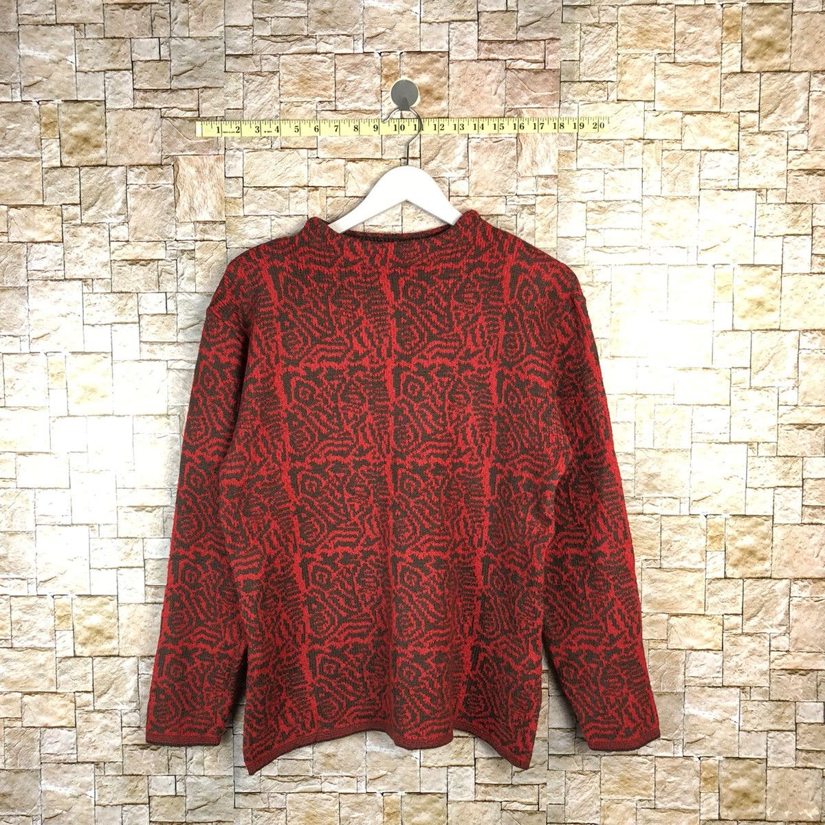 Homespun Knitwear × Japanese Brand × Vintage Celliealan vintage japan Red Knitwear #A1099 Size M / US 6-8 / IT 42-44 - 1 Thumbnail
