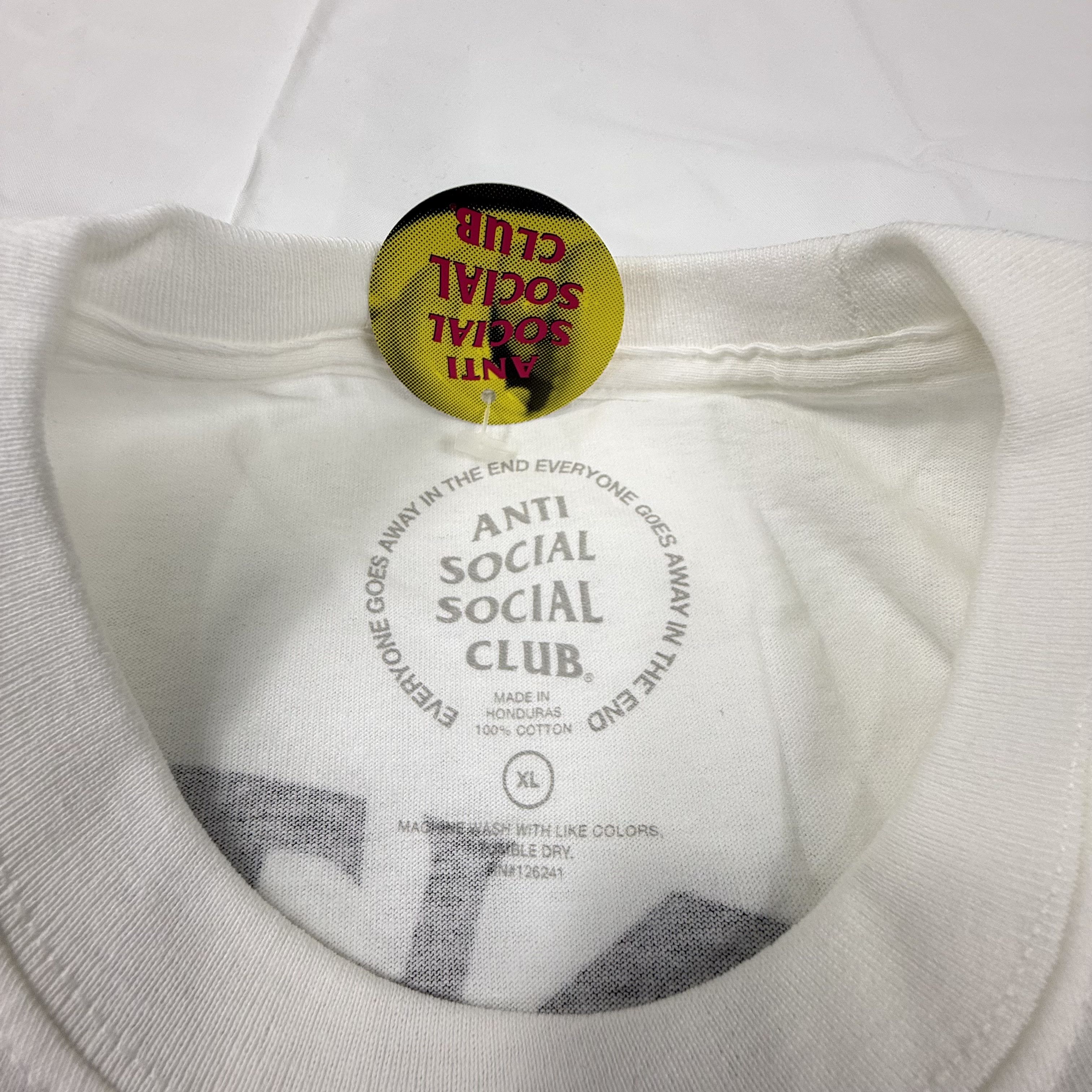 Anti Social Social Club Anti Social Social Club Kkoch White Rose Floral Graphic Tee Size US XL / EU 56 / 4 - 5 Thumbnail