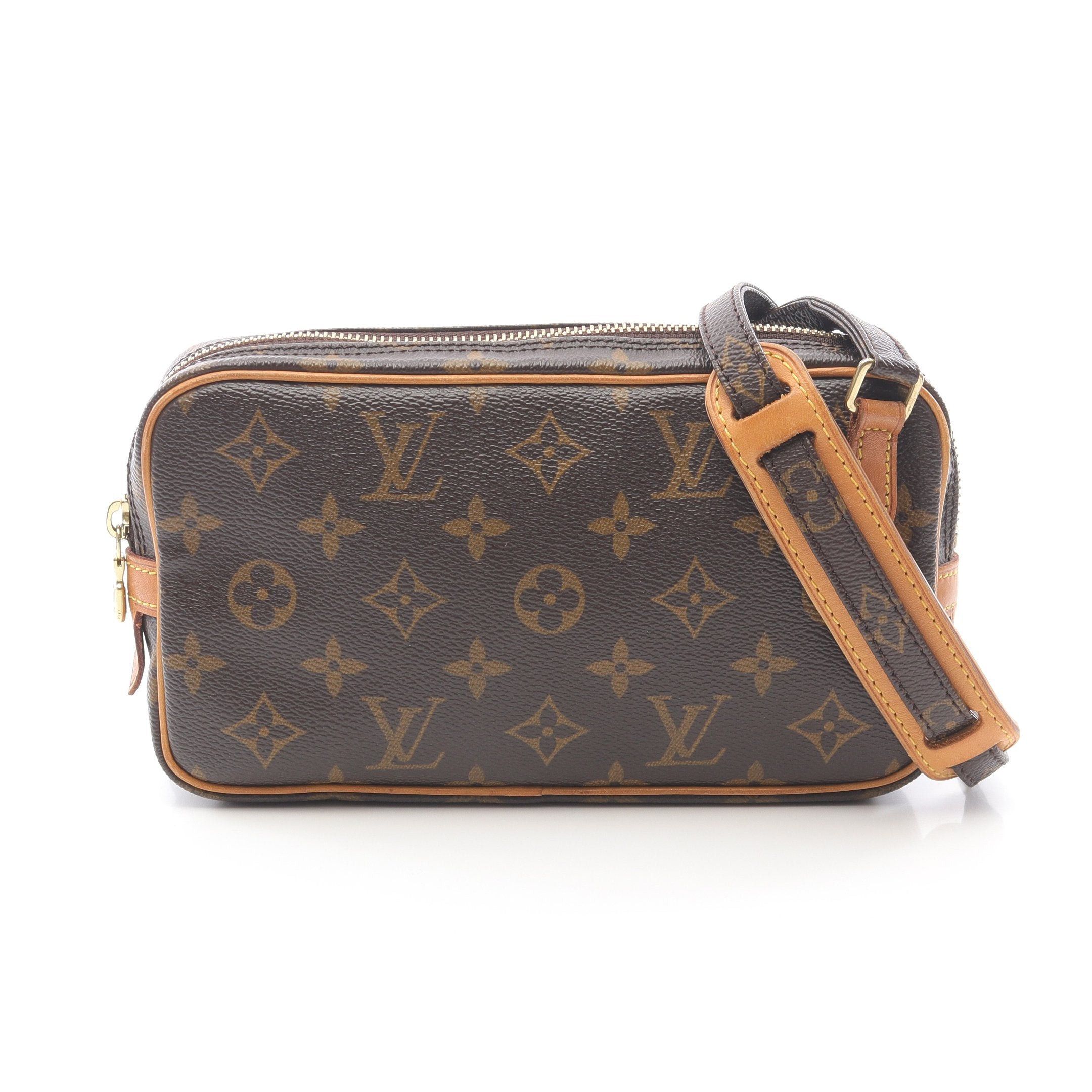 Louis Vuitton Louis Vuitton Marly Monogram Shoulder Bag Leather Brown Size ONE SIZE - 1 Thumbnail