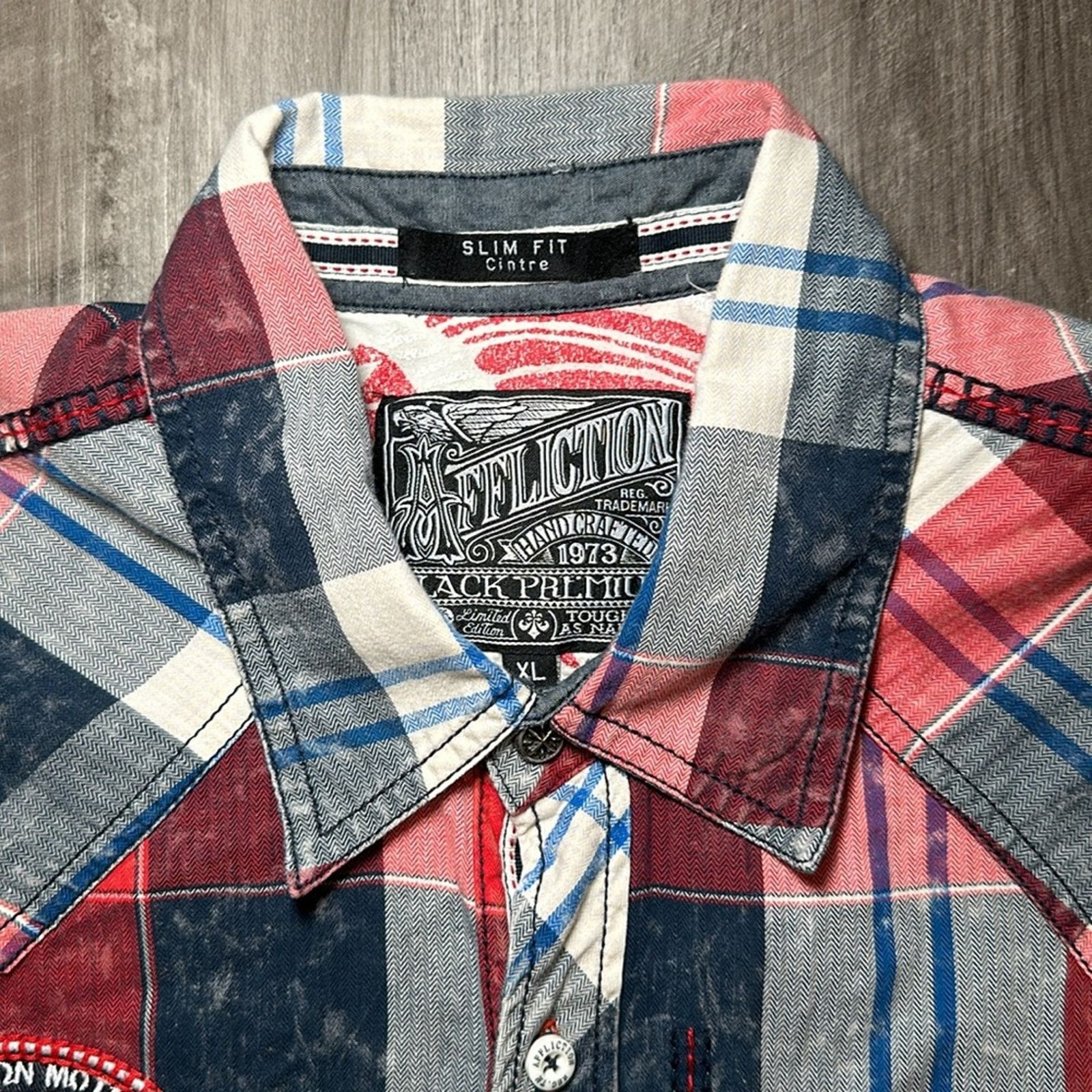 Affliction Affliction Black Premium Limited Edition Slim Snap Button XL Size US XL / EU 56 / 4 - 8 Thumbnail