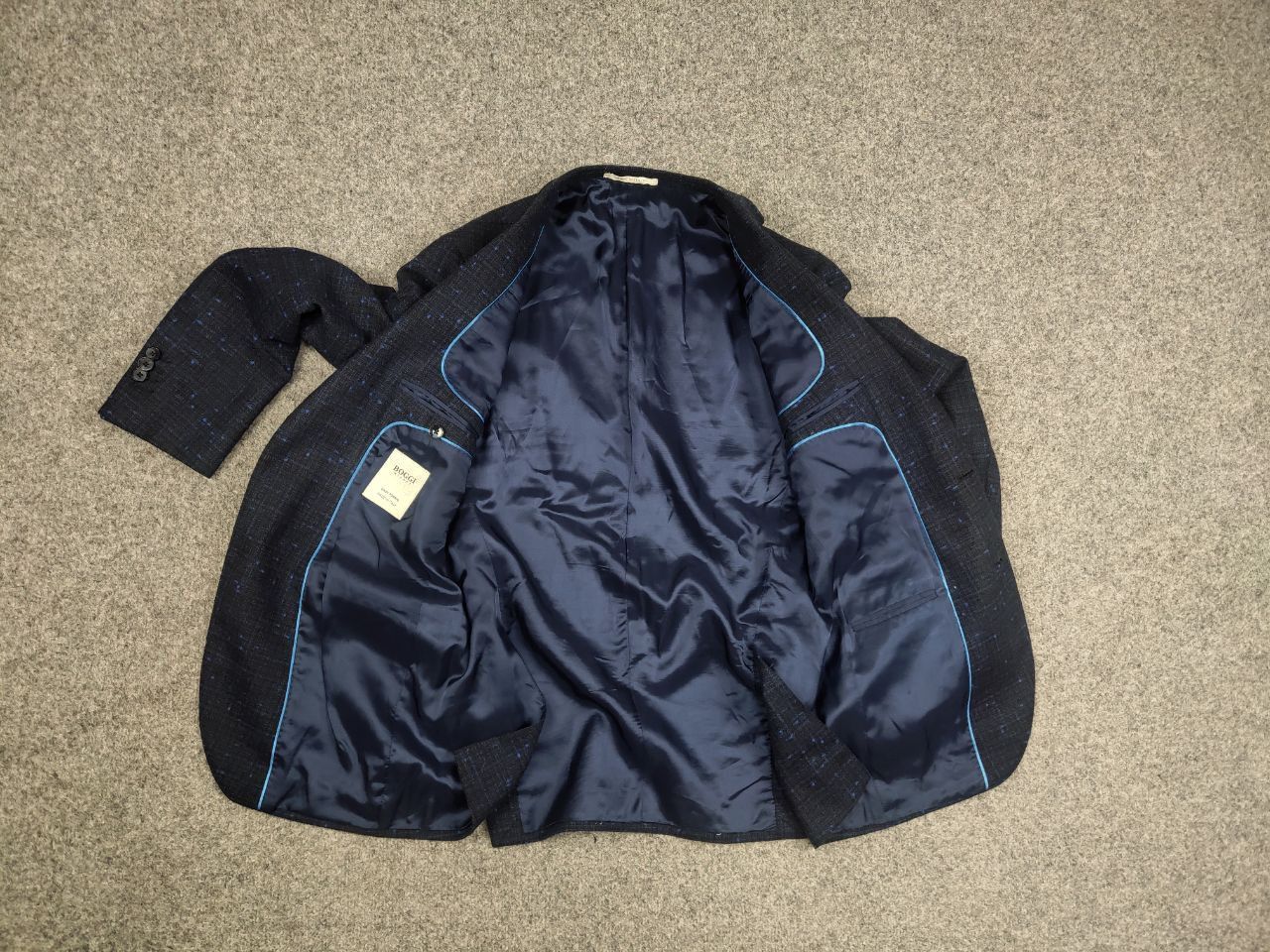 Boggi Boggi Milano Classic Design Navy Blue Casual Blazer Jacket Size US M / EU 48-50 / 2 - 10 Thumbnail