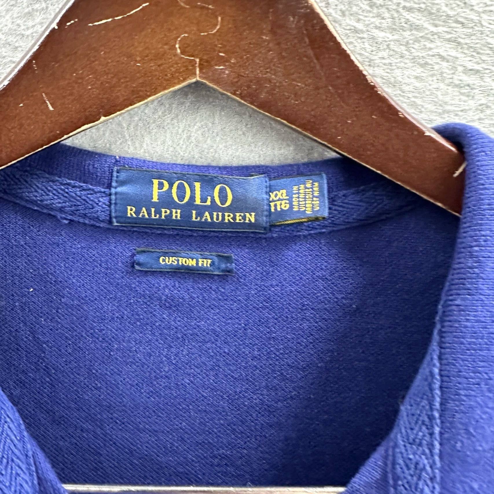 Polo Ralph Lauren Polo Ralph Lauren Polo Shirt Mens XXL Blue Big Pony #3 Rugby Short Sleeve Pique Size US XXL / EU 58 / 5 - 4 Thumbnail