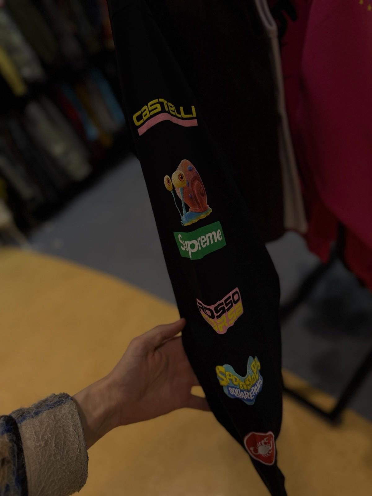 Supreme Supreme SpongeBob/Castelli Racing L/S Tee Black Medium Size US M / EU 48-50 / 2 - 5 Thumbnail
