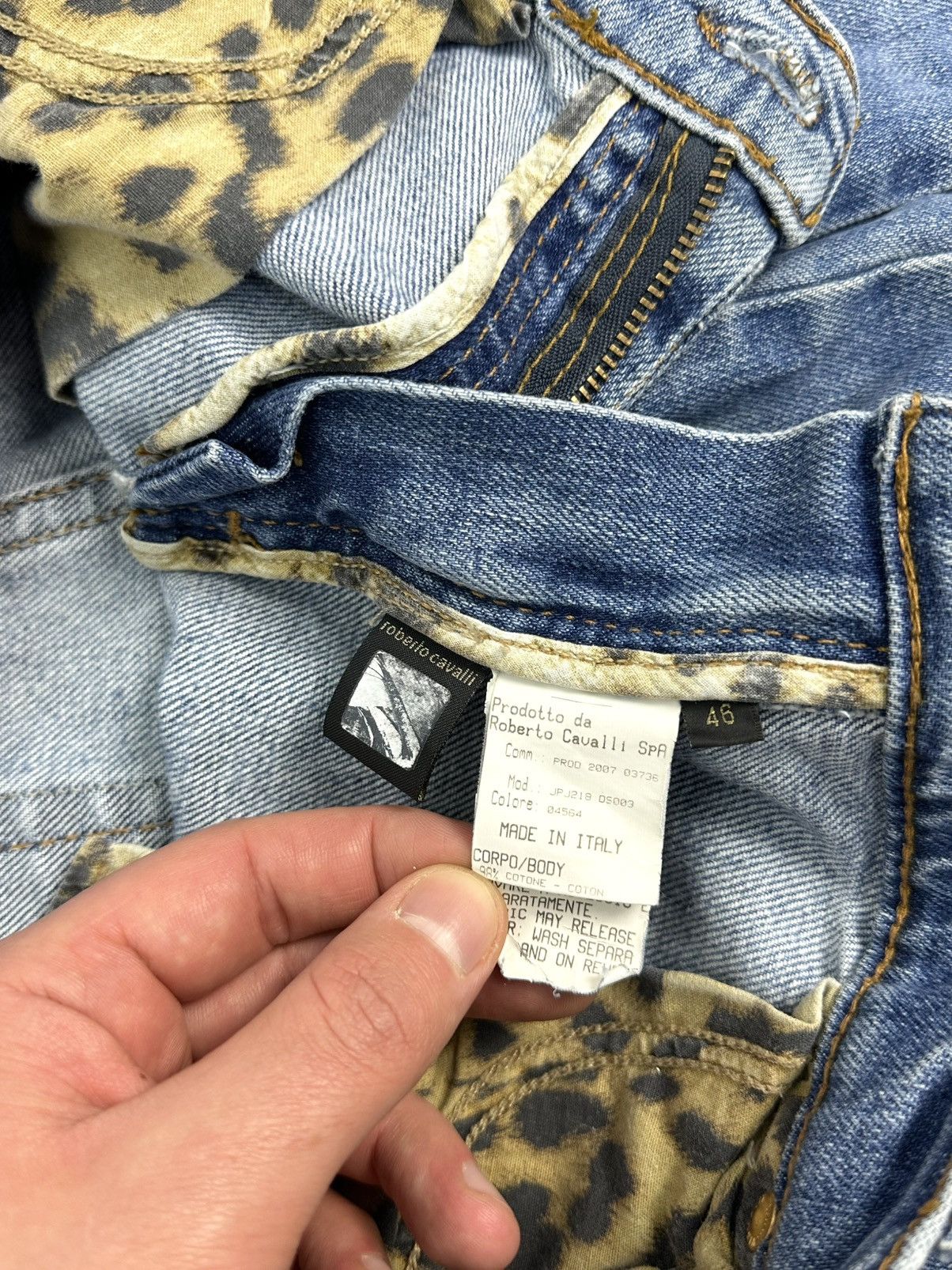 Roberto Cavalli Vintage Roberto Cavalli Blue Washed Cotton Women’s Jeans Size 32" / US 10 / IT 46 - 10 Thumbnail