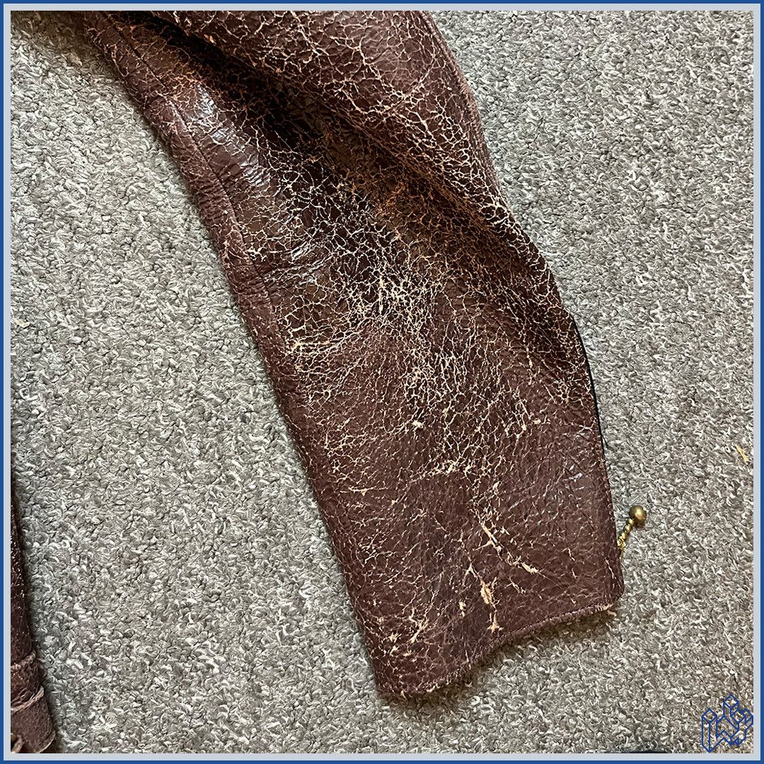 Blackmeans Blackmeans brown leather cracked jacket Size US M / EU 48-50 / 2 - 10 Thumbnail