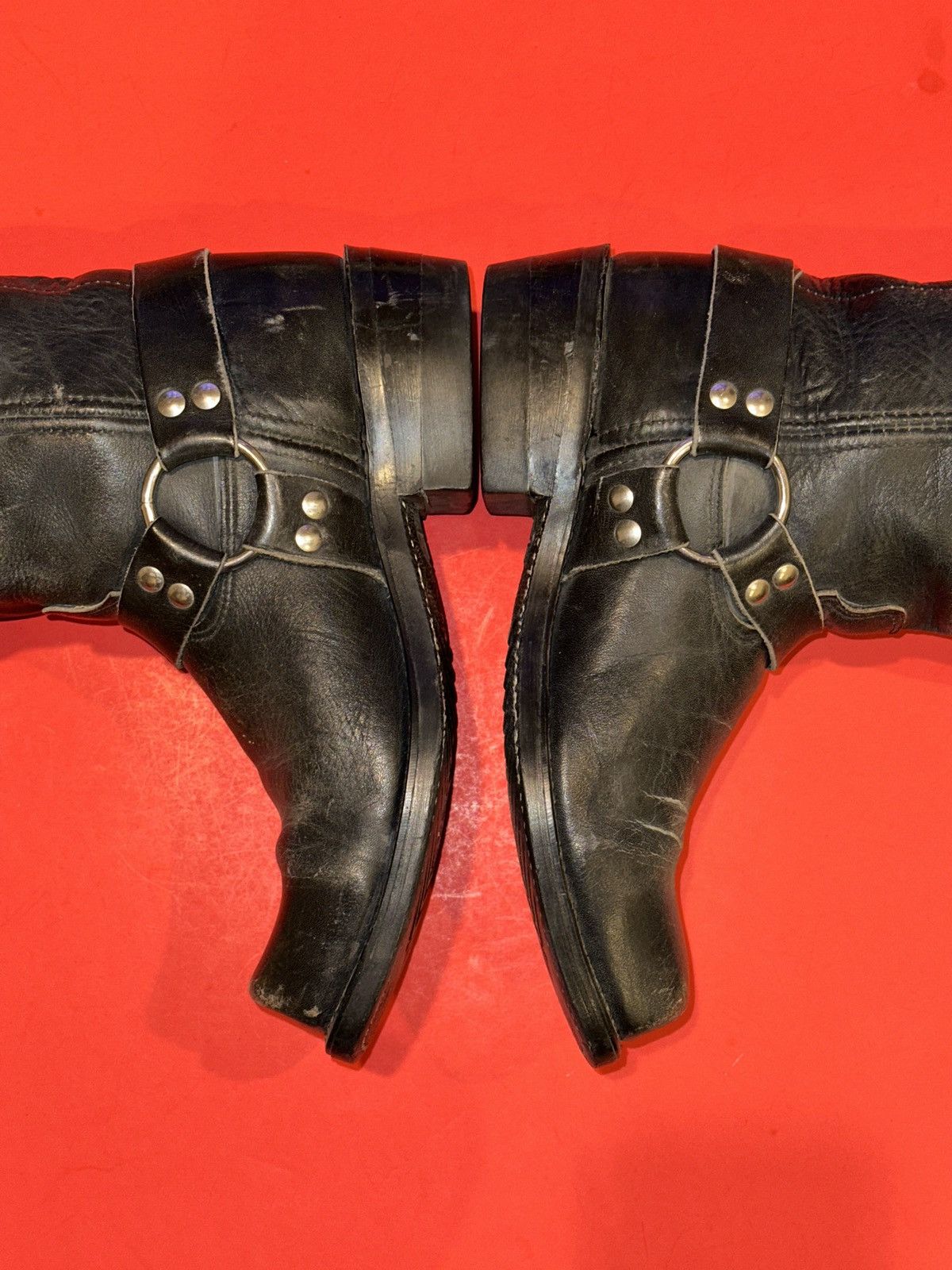 Harley Davidson Harley Davidson Black Leather Square Toe Eagle Boot Men 8.5 Size US 8.5 / EU 41-42 - 4 Thumbnail