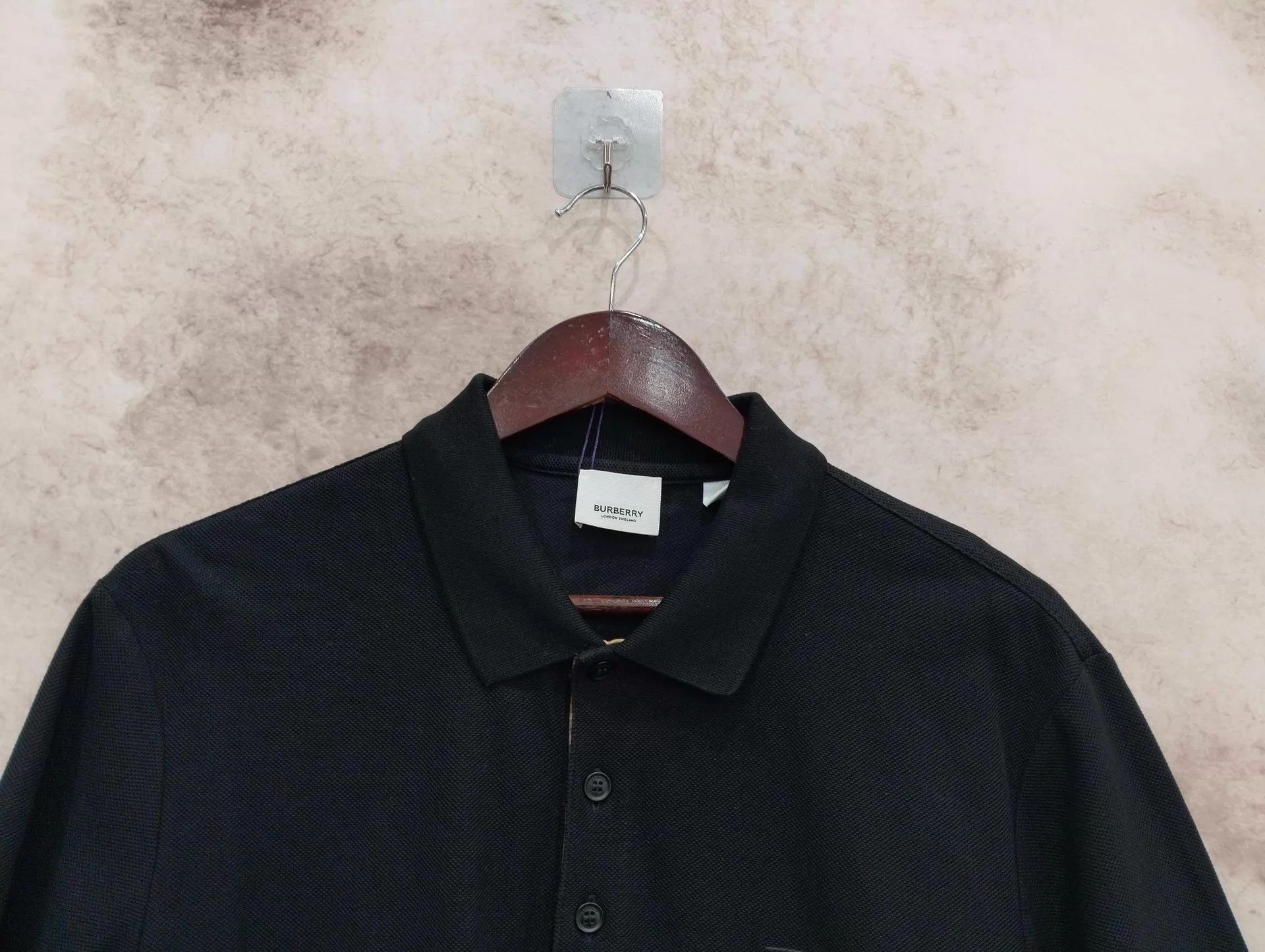 Burberry Black Short-Sleeve Polo Shirt Size US L / EU 52-54 / 3 - 3 Thumbnail