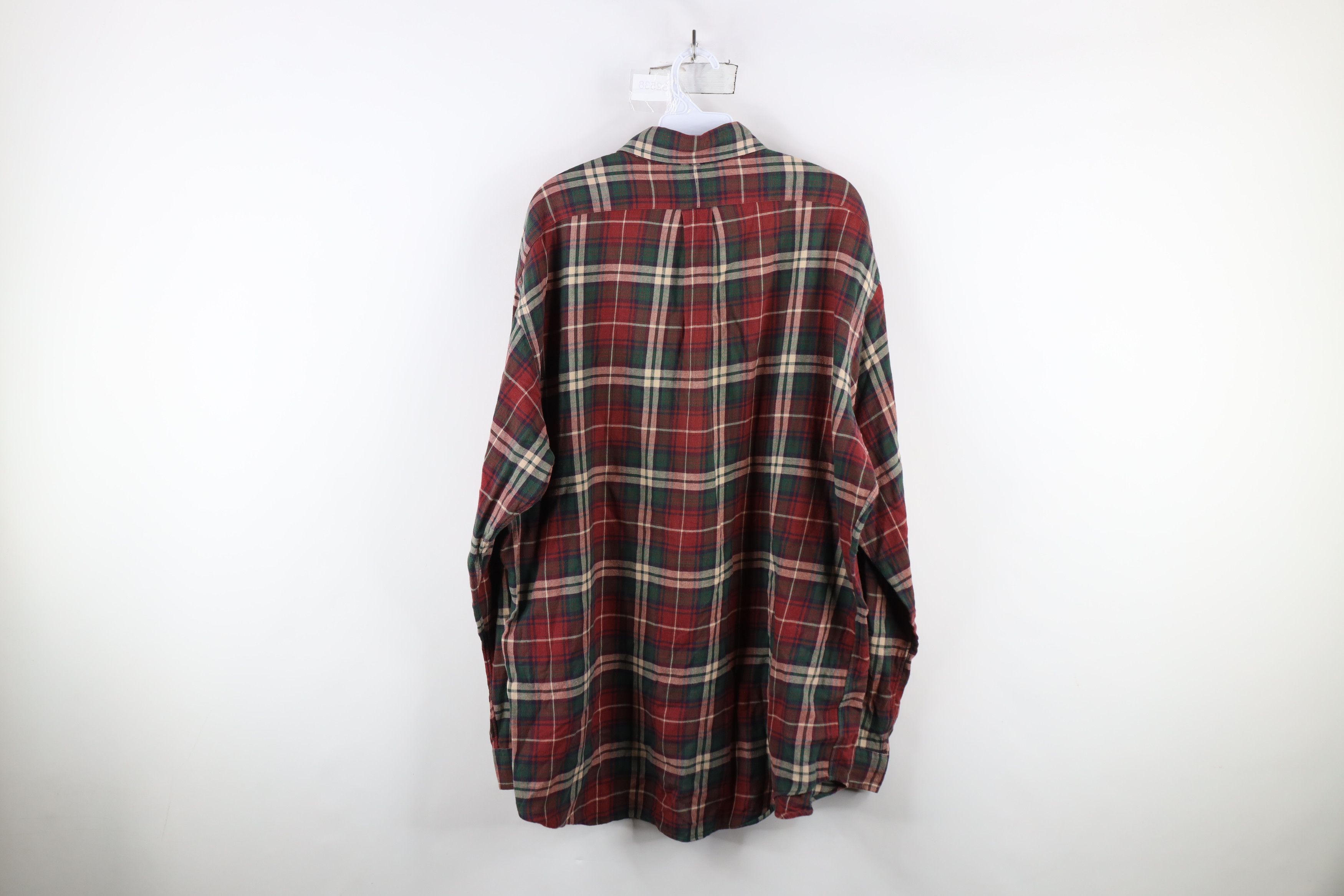 Ralph Lauren × Vintage Vintage 90s Ralph Lauren Flannel Button Down Shirt Plaid Size US L / EU 52-54 / 3 - 8 Thumbnail