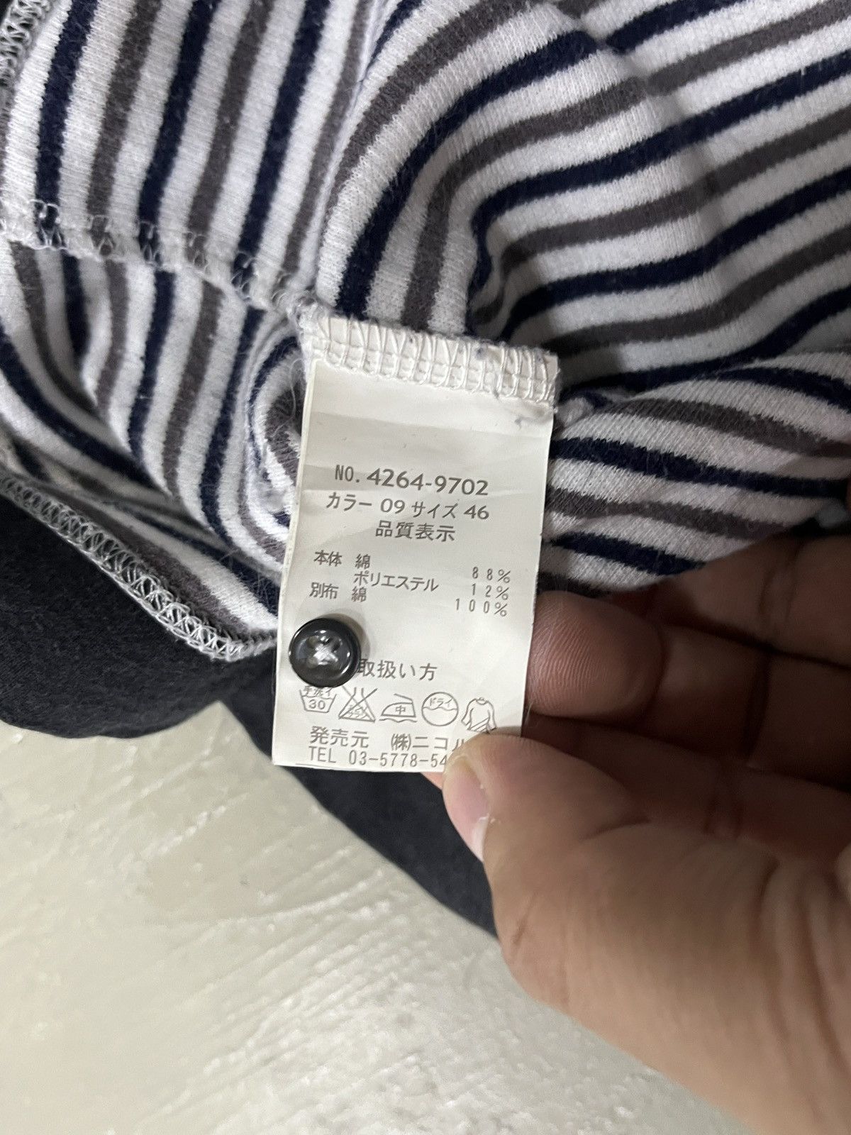 Greg Lauren Nicole Club For Men Striped SS Henley Greg Lauren Inspired Size US M / EU 48-50 / 2 - 8 Thumbnail