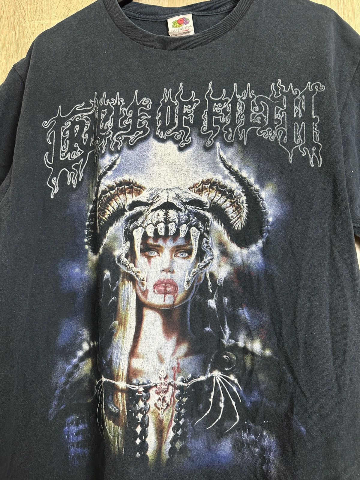 Band Tees 🔥 Vintage 90s Cradle Of Filth Viking Woman Metal Band Shirt Size US L / EU 52-54 / 3 - 2 Thumbnail