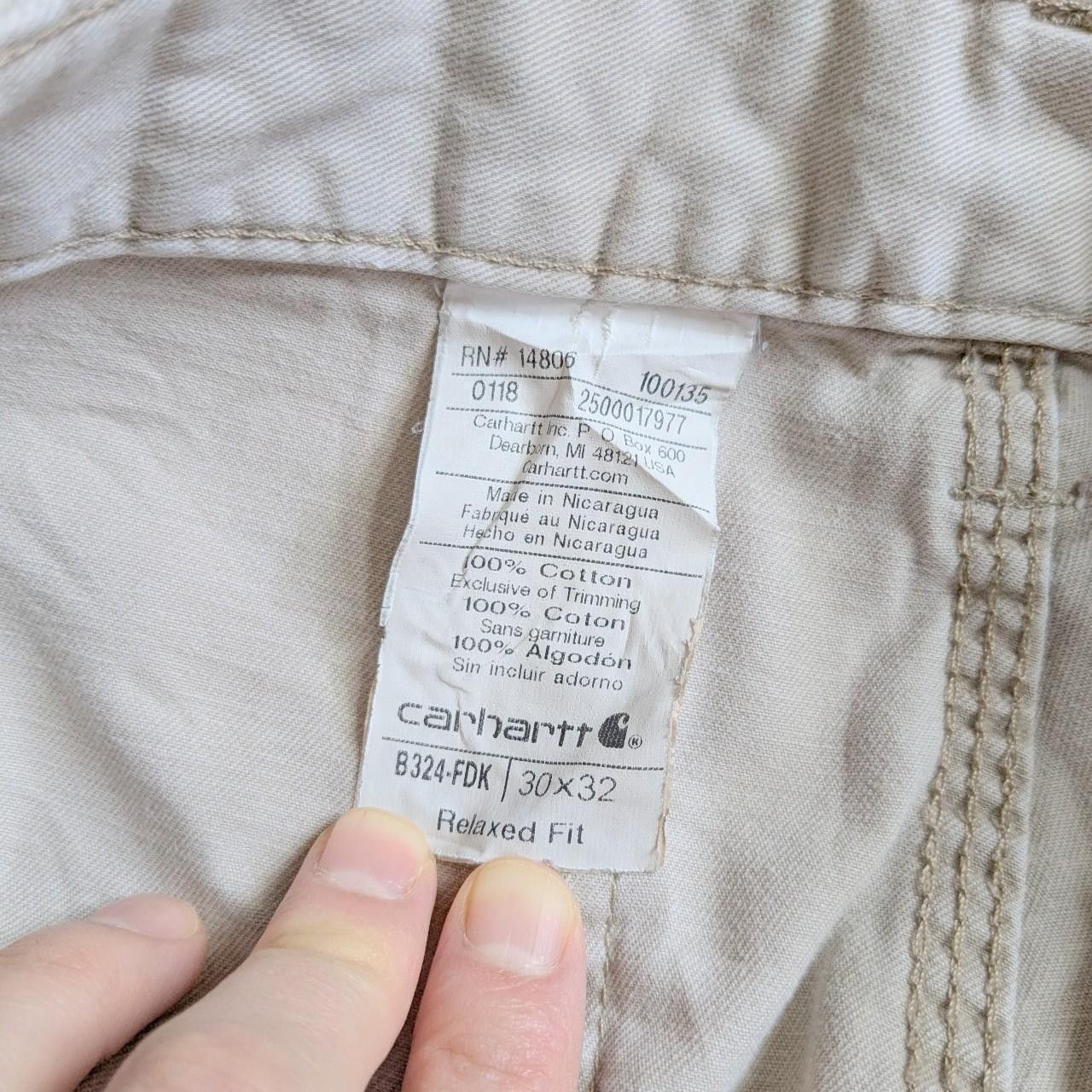 Carhartt Carhartt Beige Single Knee Carpenter Pant Utility Trousers Size US 30 / EU 46 - 8 Thumbnail