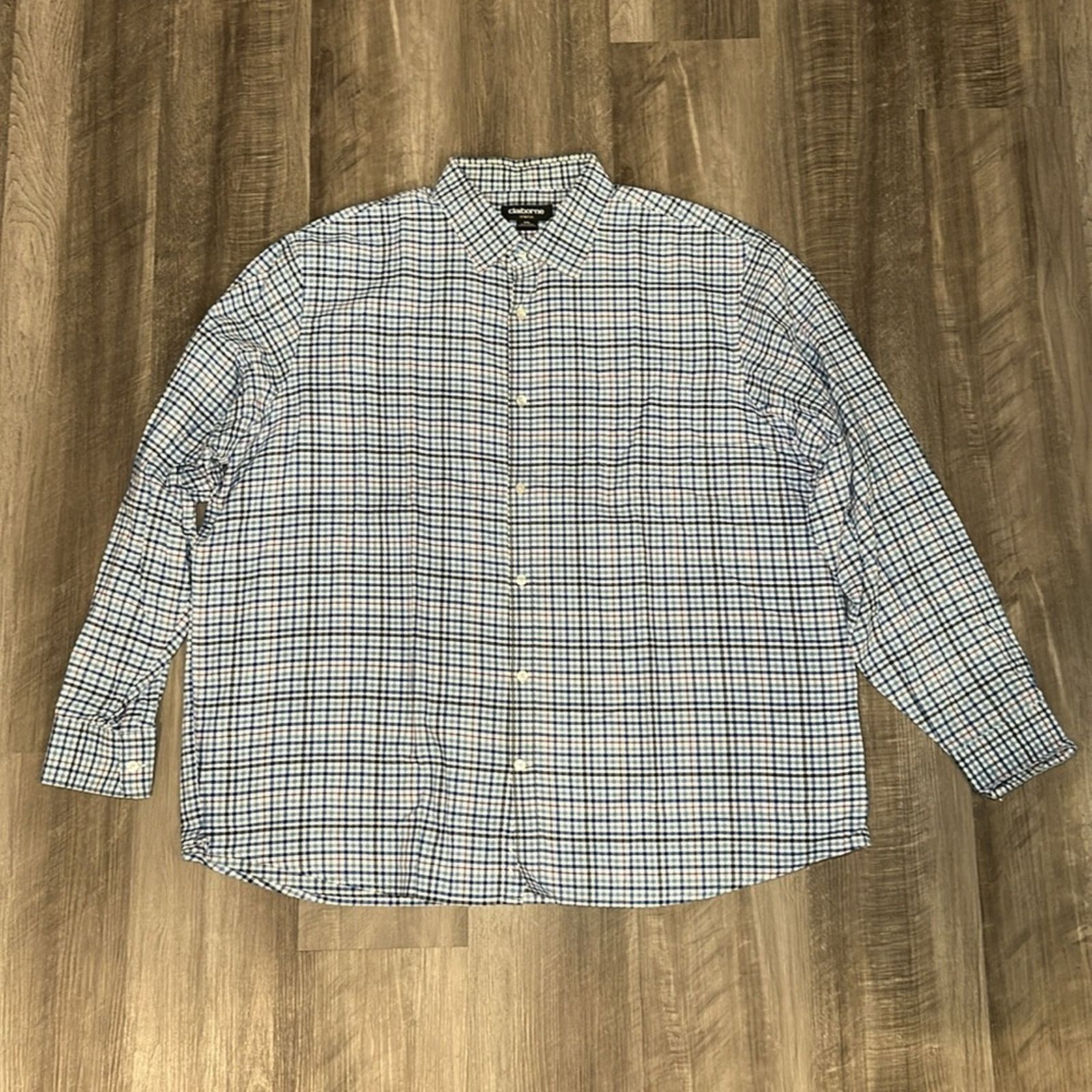 Liz Claiborne Claiborne Stretch Long Sleeve Button Down - 2XL Size US XXL / EU 58 / 5 - 2 Thumbnail