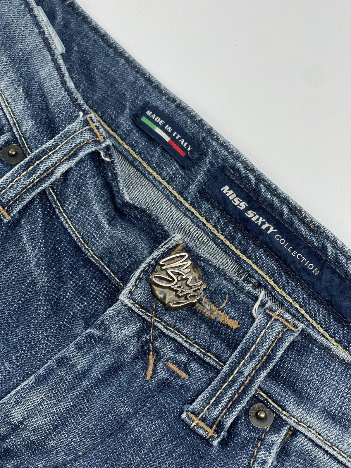Miss Sixty × Vintage Vtg Y2K Miss Sixty Size 28x27 Low Rise Jeans Size 28" / US 6 / IT 42 - 5 Thumbnail