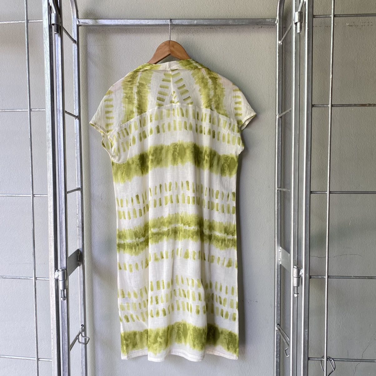 Issey Miyake Plantation Light Green Breeze Dress Size M / US 6-8 / IT 42-44 - 2 Thumbnail