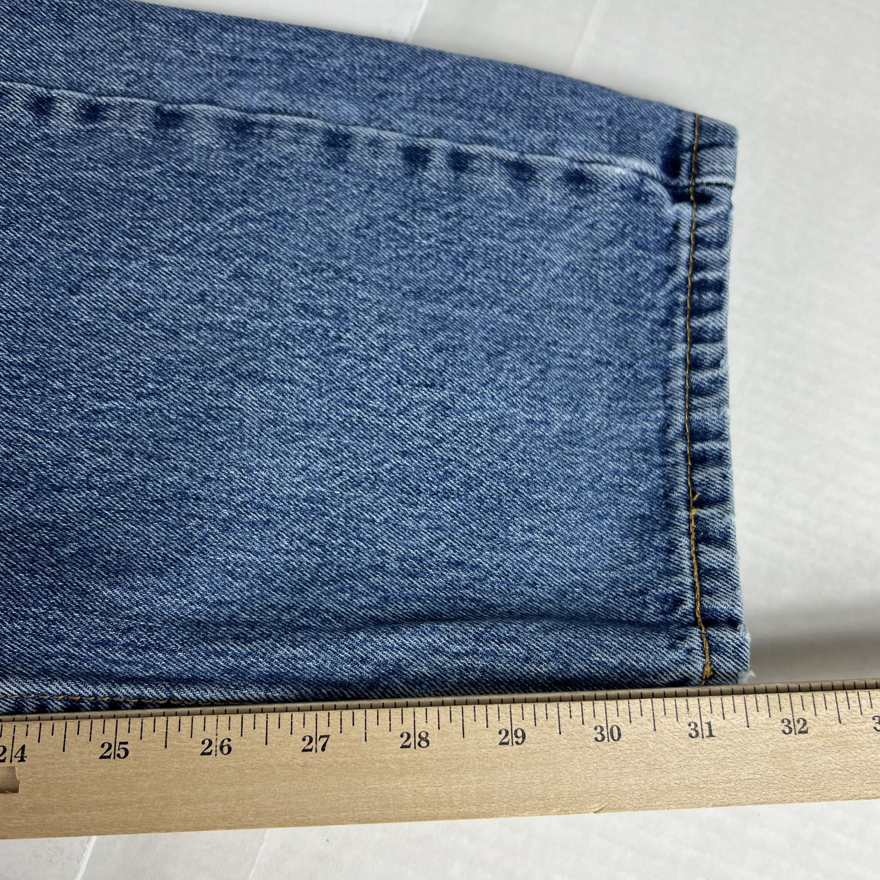 Levi's Levi's Jeans 505 Regular Straight Blue Faded Cotton Denim Size US 36 / EU 52 - 19 Thumbnail
