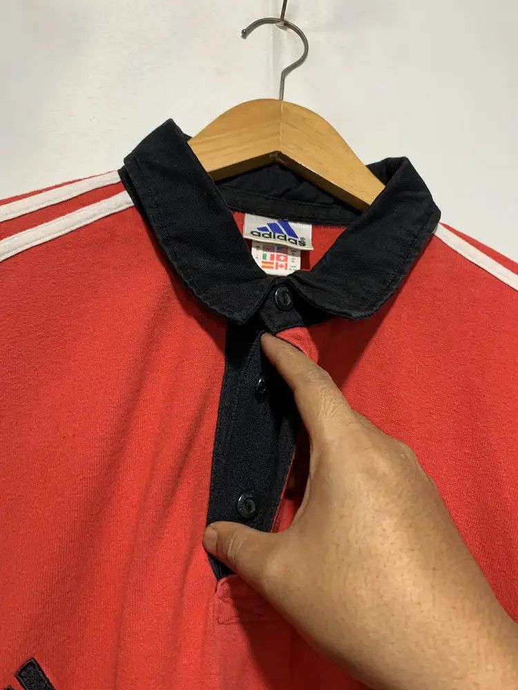 Adidas 00s Adidas Ac Milan polo shir⁴ Size US XL / EU 56 / 4 - 5 Thumbnail