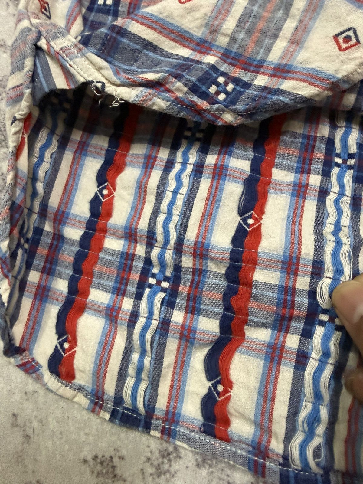 Sugar Cane Vintage Sugar Cane Twill Check Wood Button Up Work Shirt Size US M / EU 48-50 / 2 - 7 Thumbnail