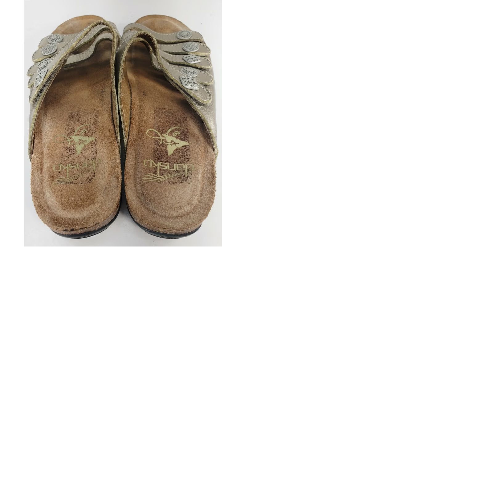 Dansko Dansko Janie Bronze 5-Strap Slip-on Slide Sandals Women's Size 5.5-6M 36E Bronze Sandal Slip On Casual Comfort Womens Shoes Size US 5.5 / IT 35.5 - 9 Thumbnail