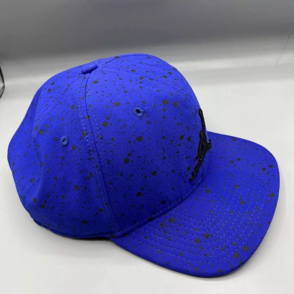 Jordan Brand Air Jordan Hat Men Blue Speckled Print Jumpman Snap Back Cap Size ONE SIZE - 3 Thumbnail