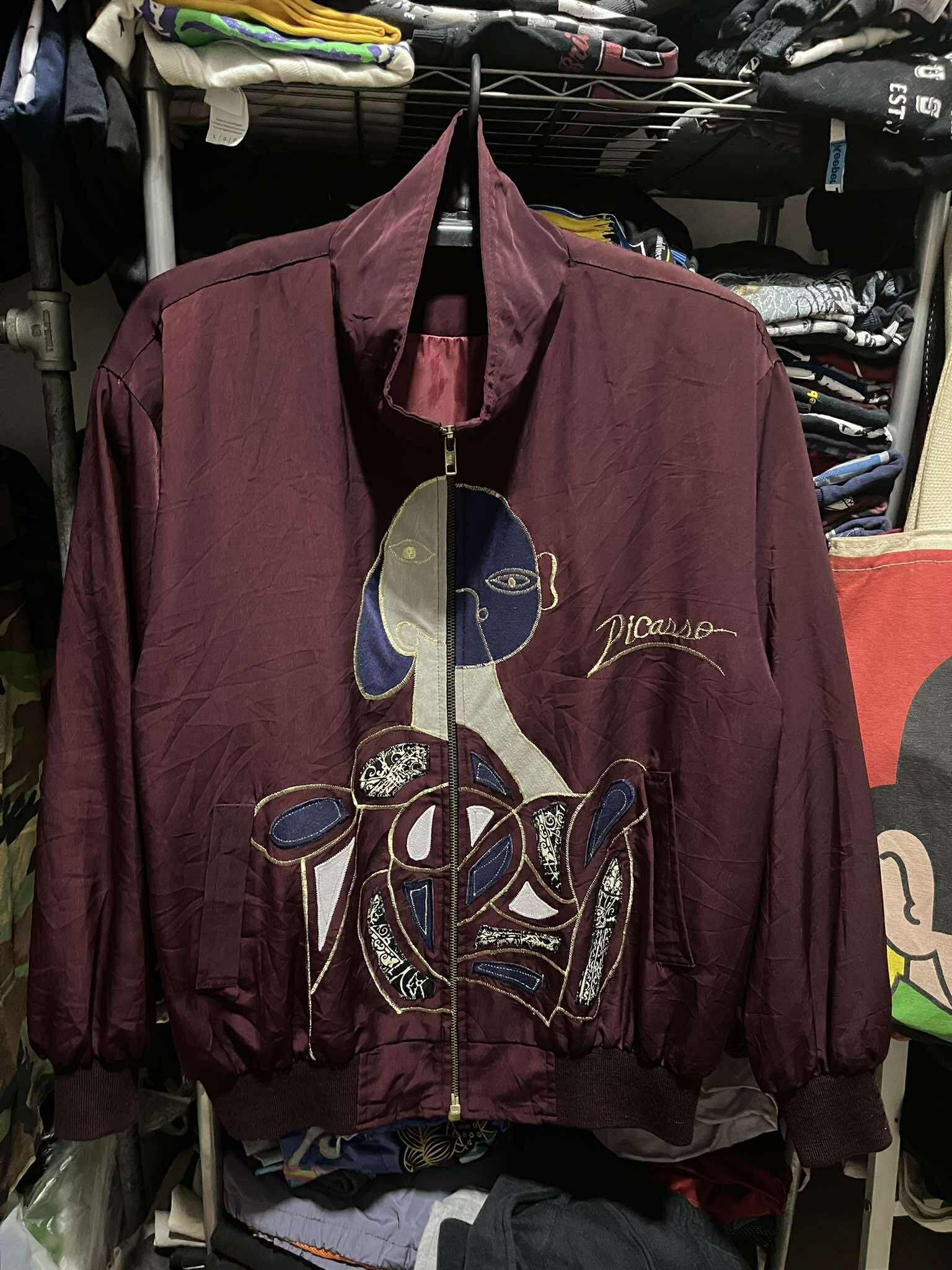 Vintage Picasso Art Embroidered Jacket 90s Size US M / EU 48-50 / 2 - 1 Thumbnail
