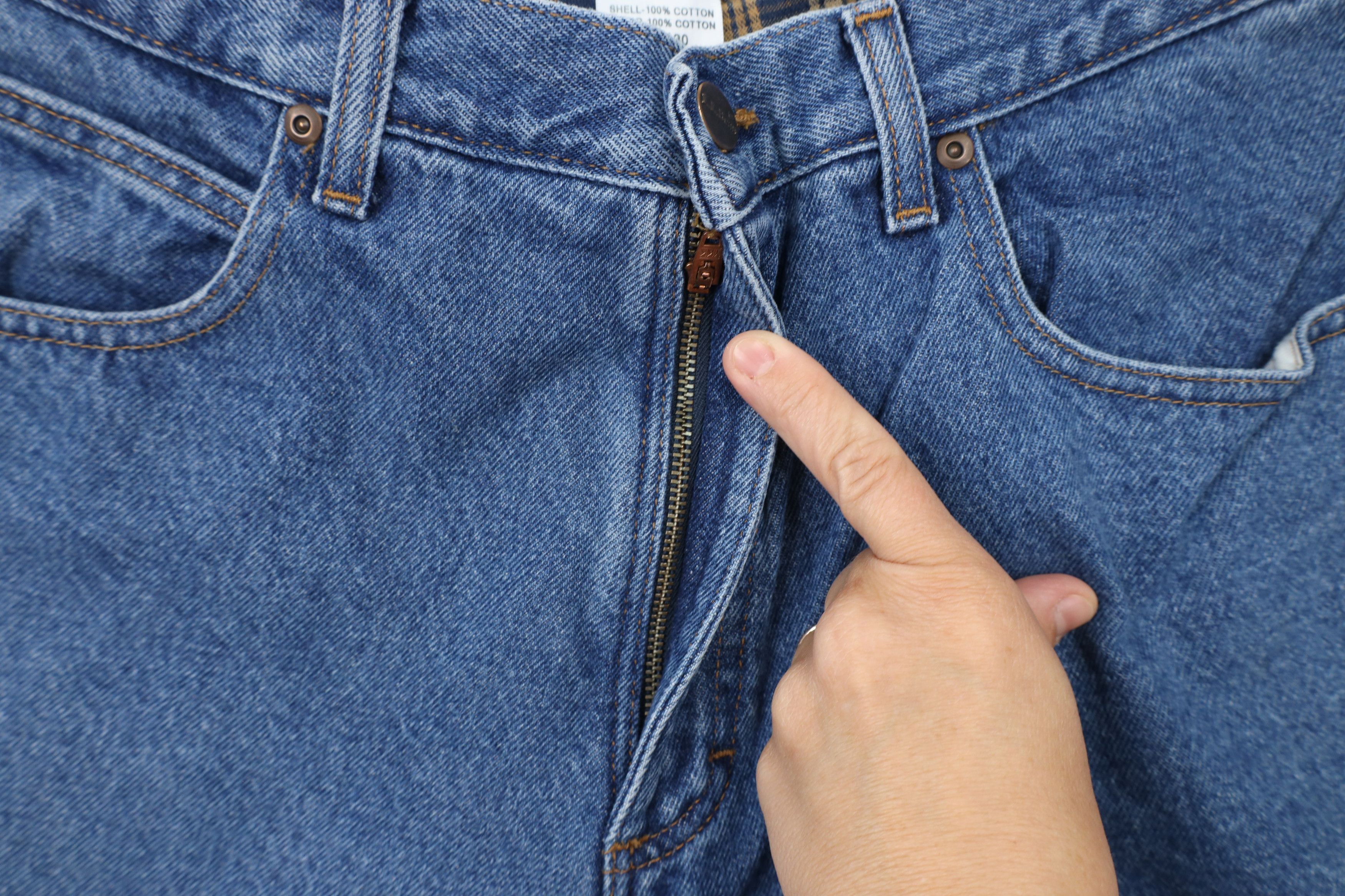 L.L. Bean × Vintage Vintage LL Bean Flannel Lined Classic Fit Denim Jeans Blue Size US 36 / EU 52 - 3 Thumbnail