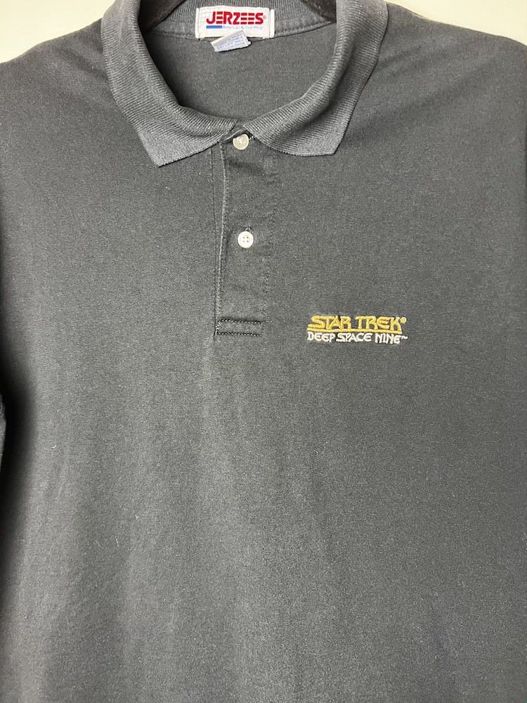 Vintage Vintage 1990's Star Trek: Deep Space Nine Polo Shirt Size US L / EU 52-54 / 3 - 3 Thumbnail