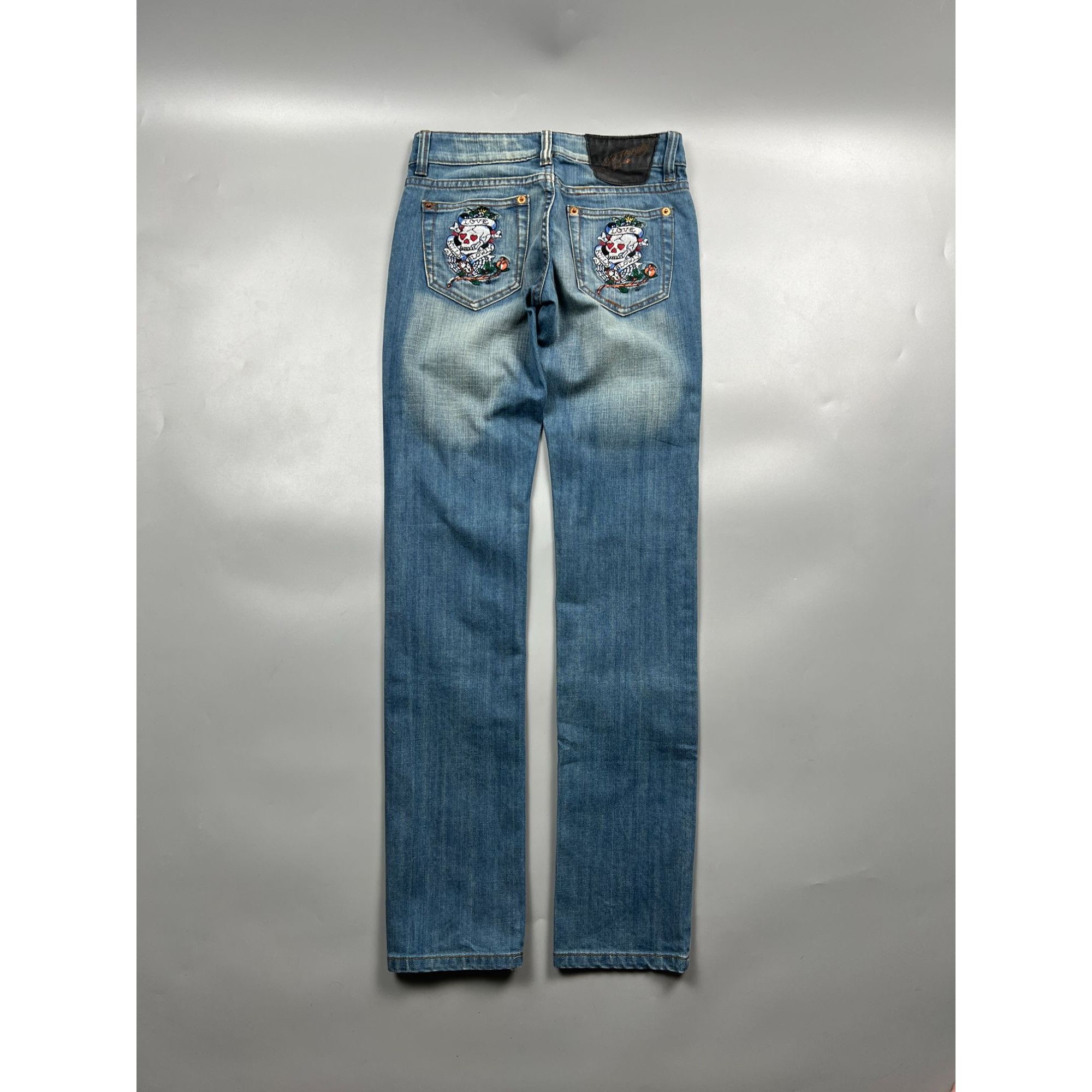 Ed Hardy Ed Hardy Embroidered Denim Jeans Pants (Y0813) Size 26" / US 2 / IT 38 - 9 Thumbnail