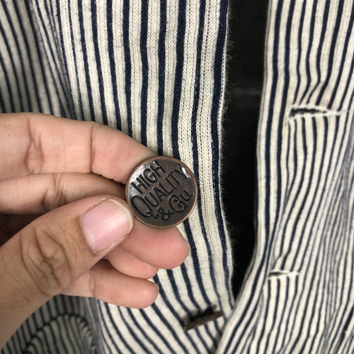 Japanese Brand 📌Worker Hickory Chore Jacket The Finest Made Issey Miyake Size US L / EU 52-54 / 3 - 16 Thumbnail