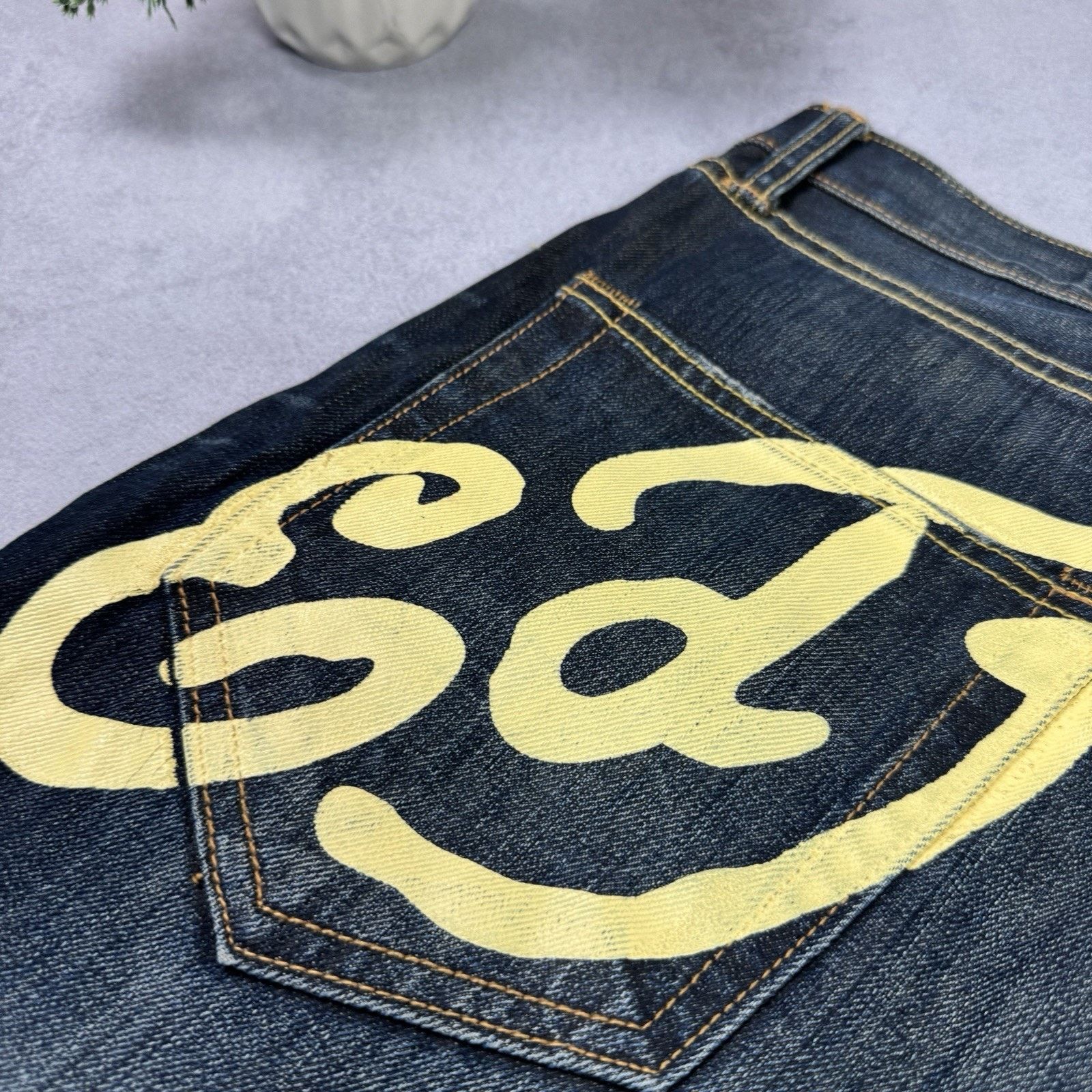 Ed Hardy Ed Hardy Big Logo Men Shorts Denim Jeans Y2K Size 31 Size US 31 - 19 Thumbnail