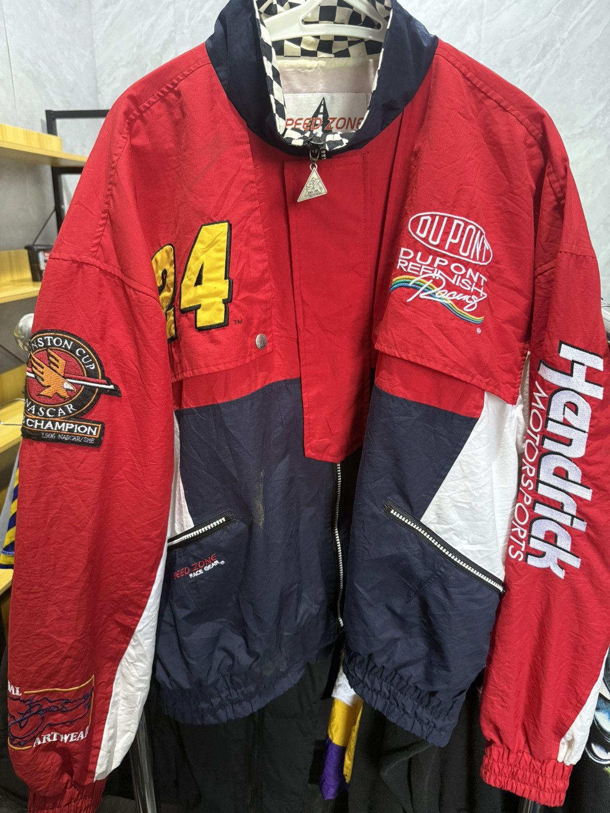 Other Vtg Jeff Gordon 1995 Winston Cup Jacket Artwear windbreaker Size US XL / EU 56 / 4 - 1 Thumbnail