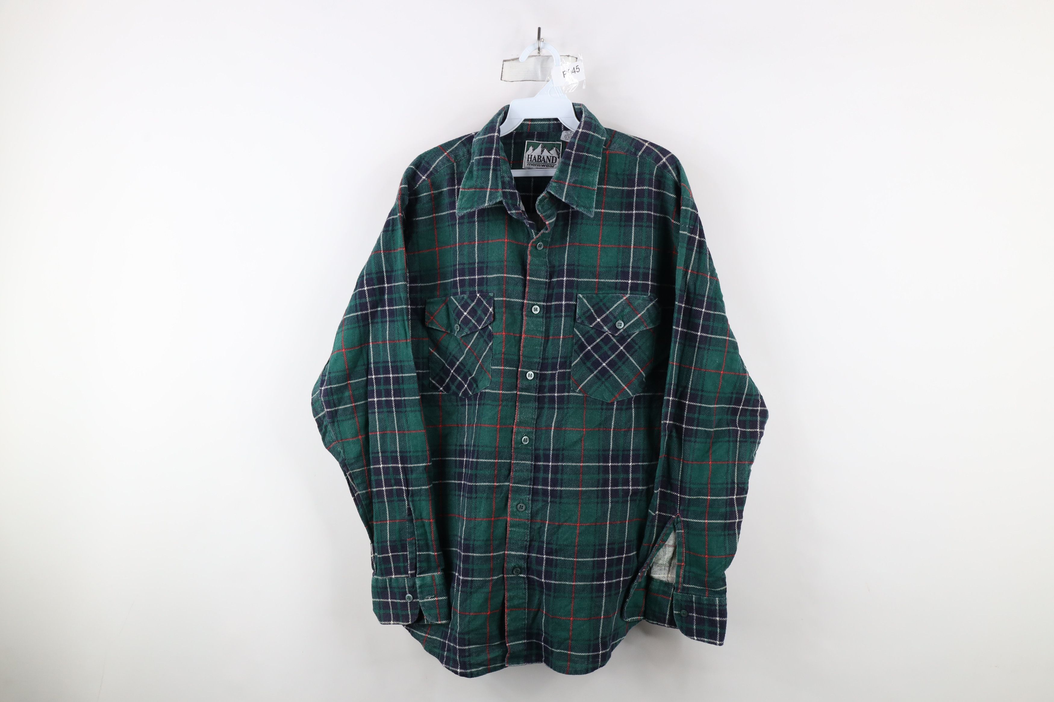 Vintage Vintage 90s Streetwear Collared Flannel Button Shirt Plaid Size US XXL / EU 58 / 5 - 1 Thumbnail