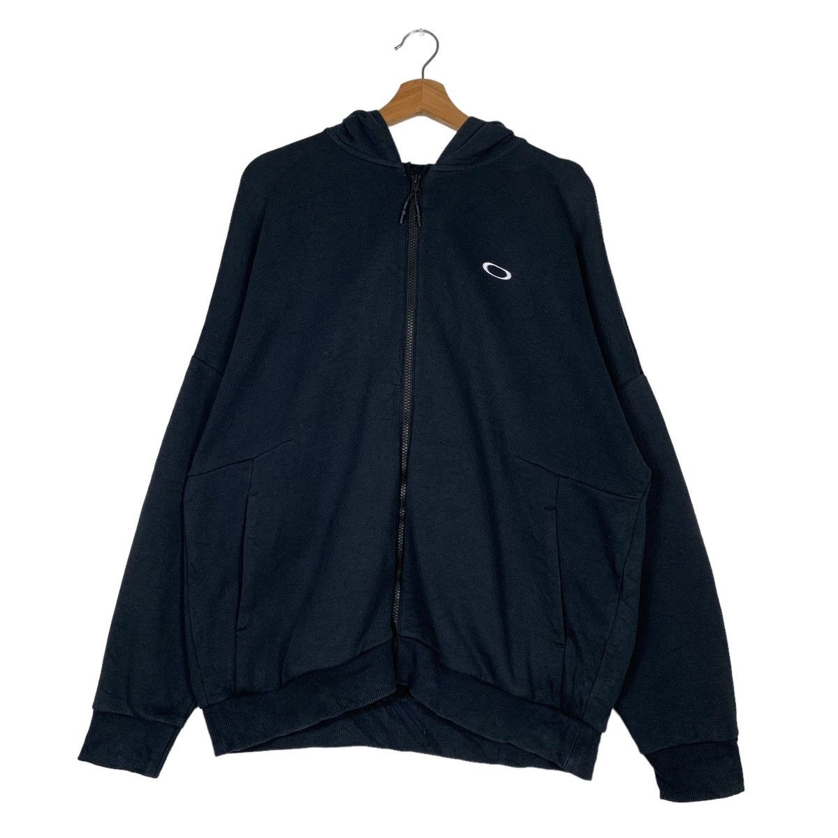 Oakley OAKLEY Embroidery Big Logo Zipper Hoodies #0255-C12 Size US M / EU 48-50 / 2 - 11 Thumbnail