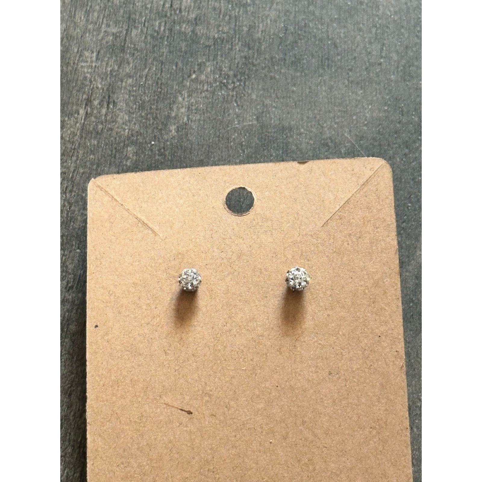 Other rhinestone ball stud earrings silver Size ONE SIZE - 2 Thumbnail