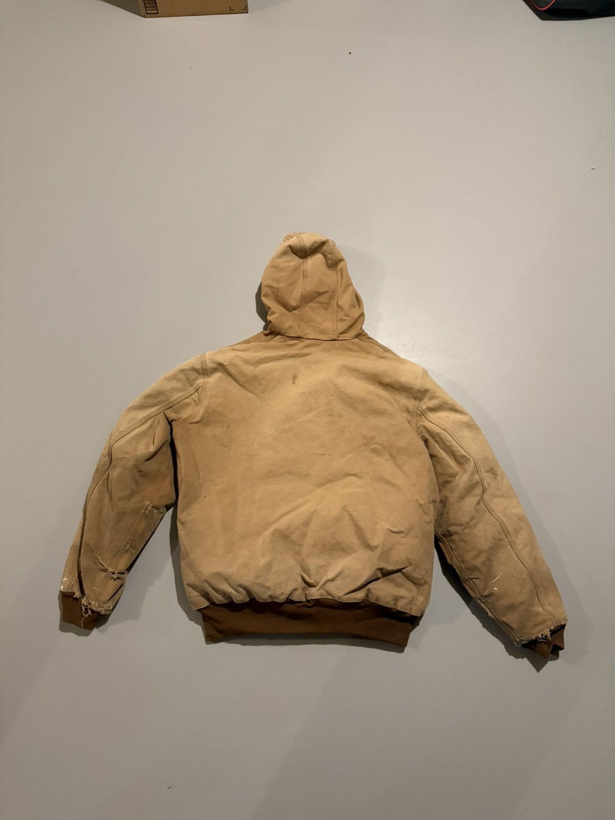 Carhartt Vintage 90s Carhartt Hooded Workwear Jacket Size US XL / EU 56 / 4 - 3 Thumbnail