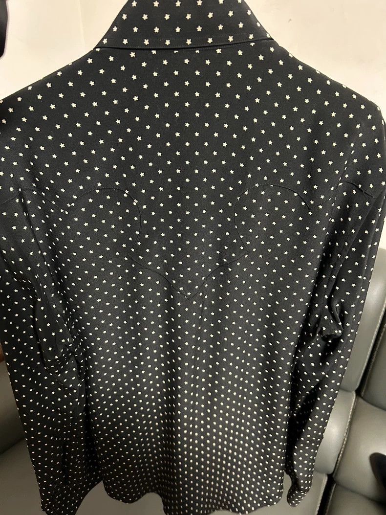 Saint Laurent Paris Saint Laurent Black and White Star Shirt-2505 Size US M / EU 48-50 / 2 - 2 Thumbnail