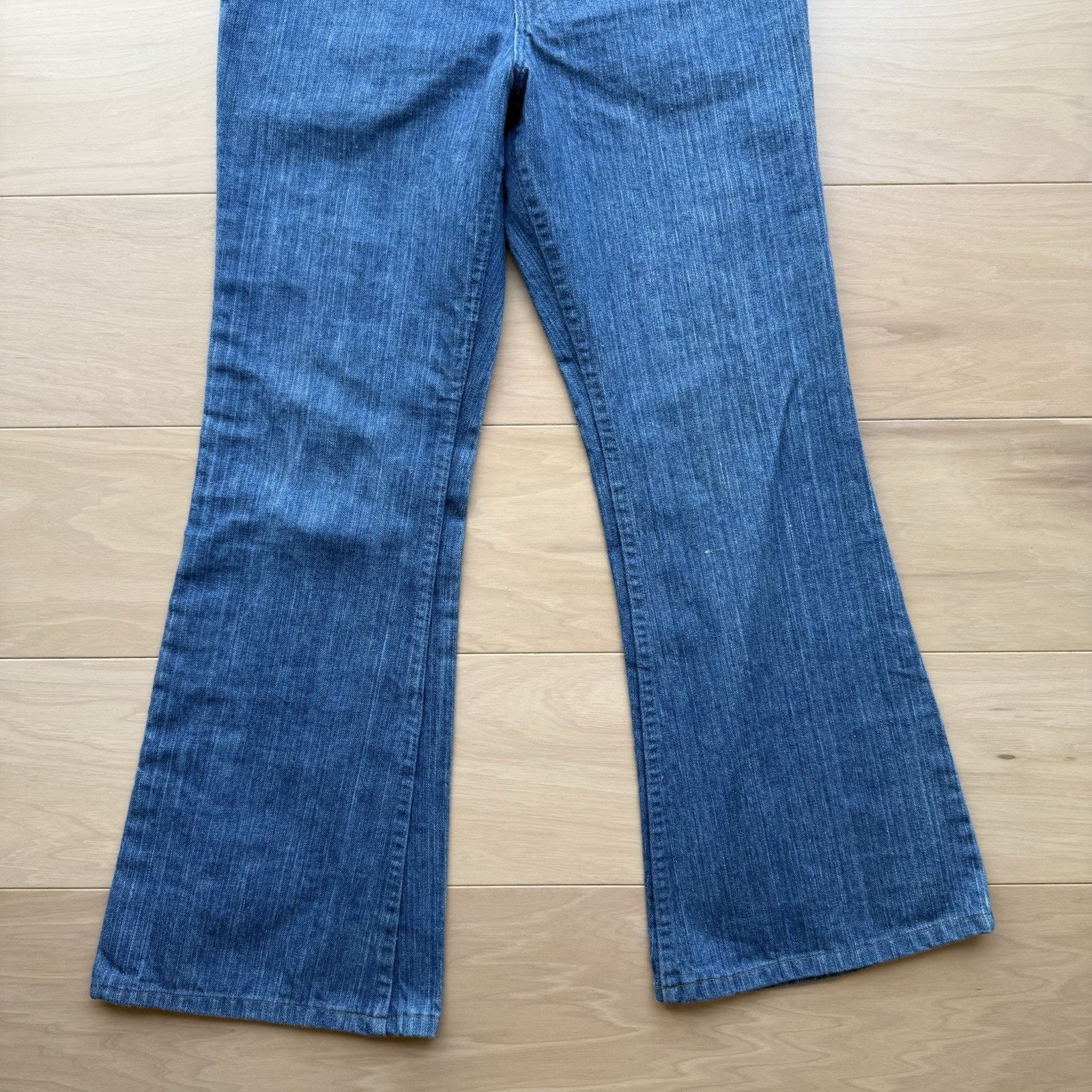 Vintage Vintage National Flare Jeans 28 Medium Wash 80s Made in USA Size 30" / US 8 / IT 44 - 4 Thumbnail