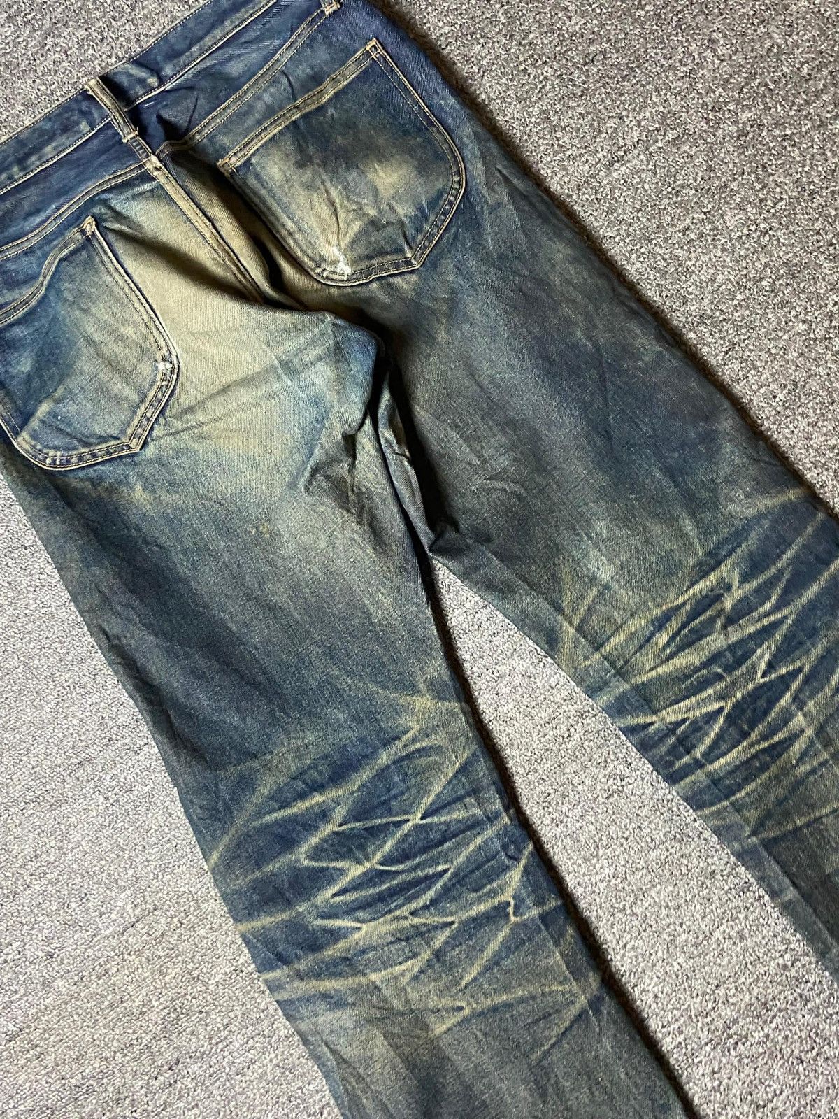 Edwin × Vintage Vintage EDWIN 505 Distressed Denim Jeans (122) Size US 32 / EU 48 - 13 Thumbnail