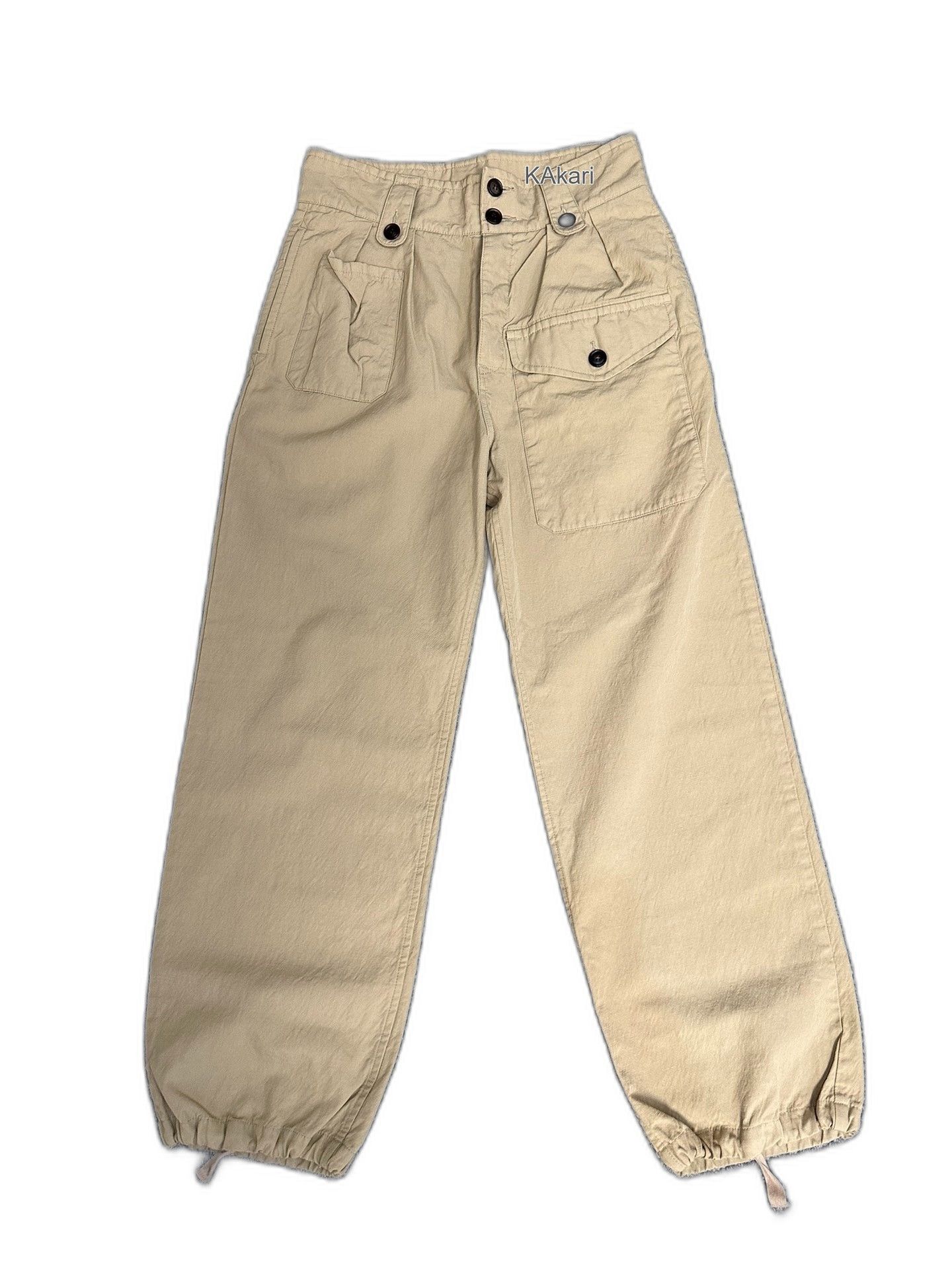 Visvim visvim cornel wool-linen relaxed high waist trousers Size US 28 / EU 44 - 1 Thumbnail