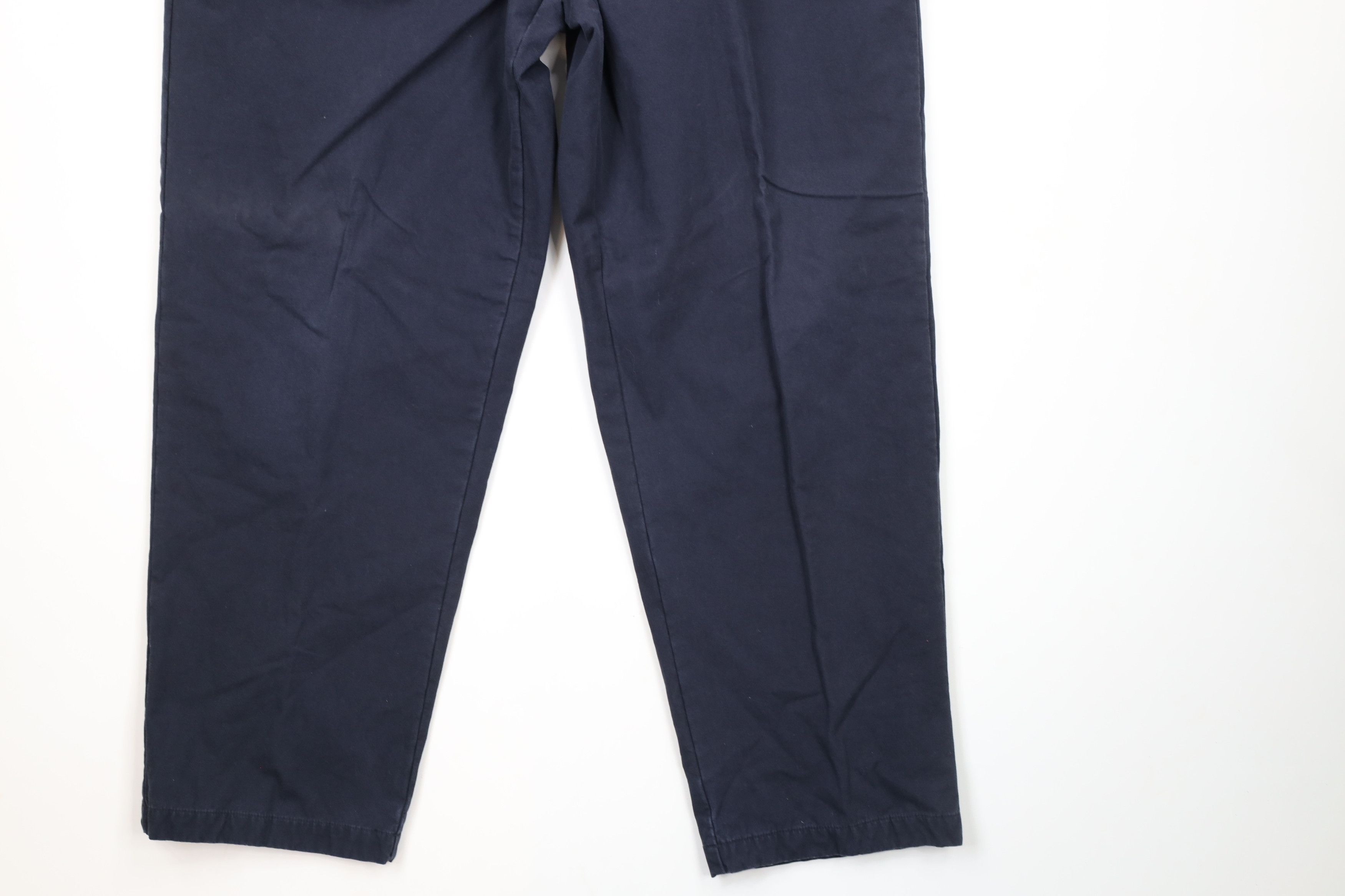 L.L. Bean × Vintage Vintage 90s LL Bean Lined Relaxed Fit Pants Navy Blue Size US 36 / EU 52 - 4 Thumbnail