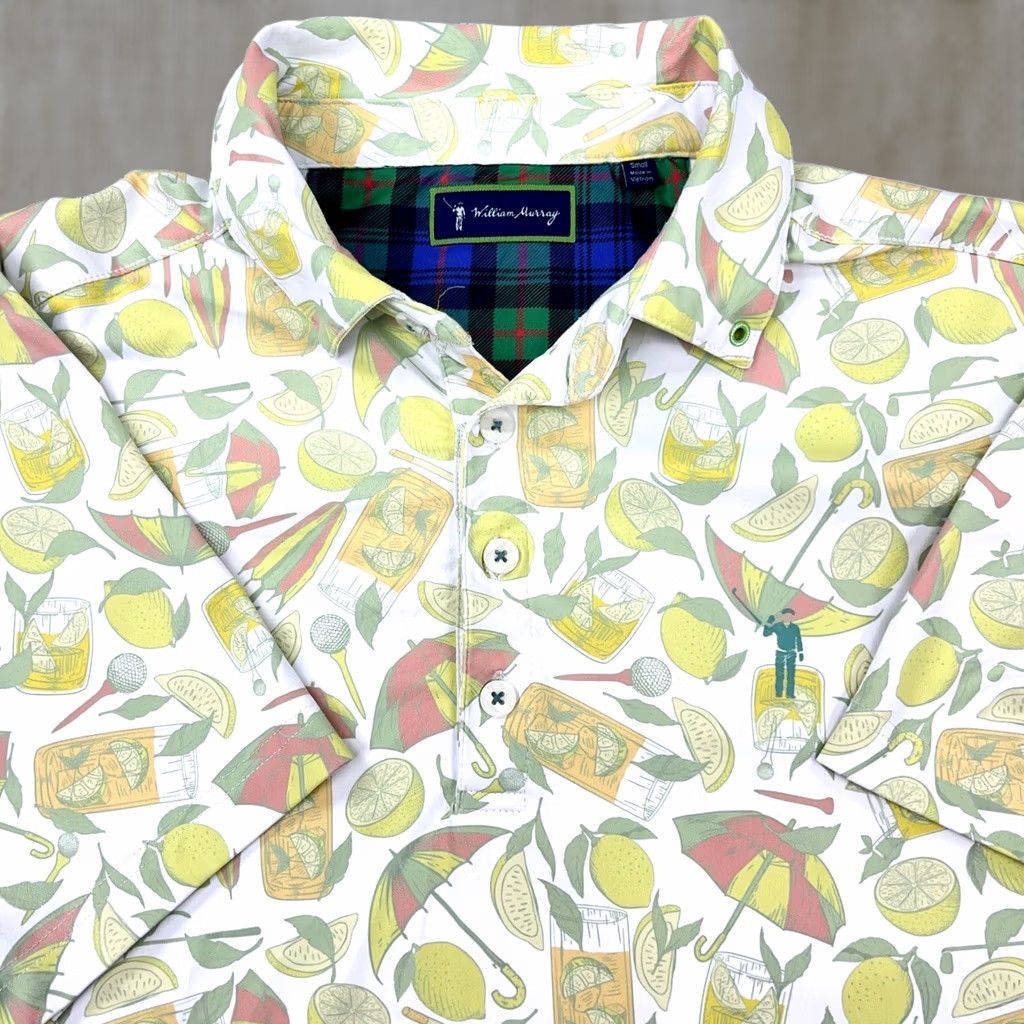 Vintage William Murray Polo Shirt Small Green Performance Lemonade Hawaiian Golf Men Size US S / EU 44-46 / 1 - 1 Thumbnail