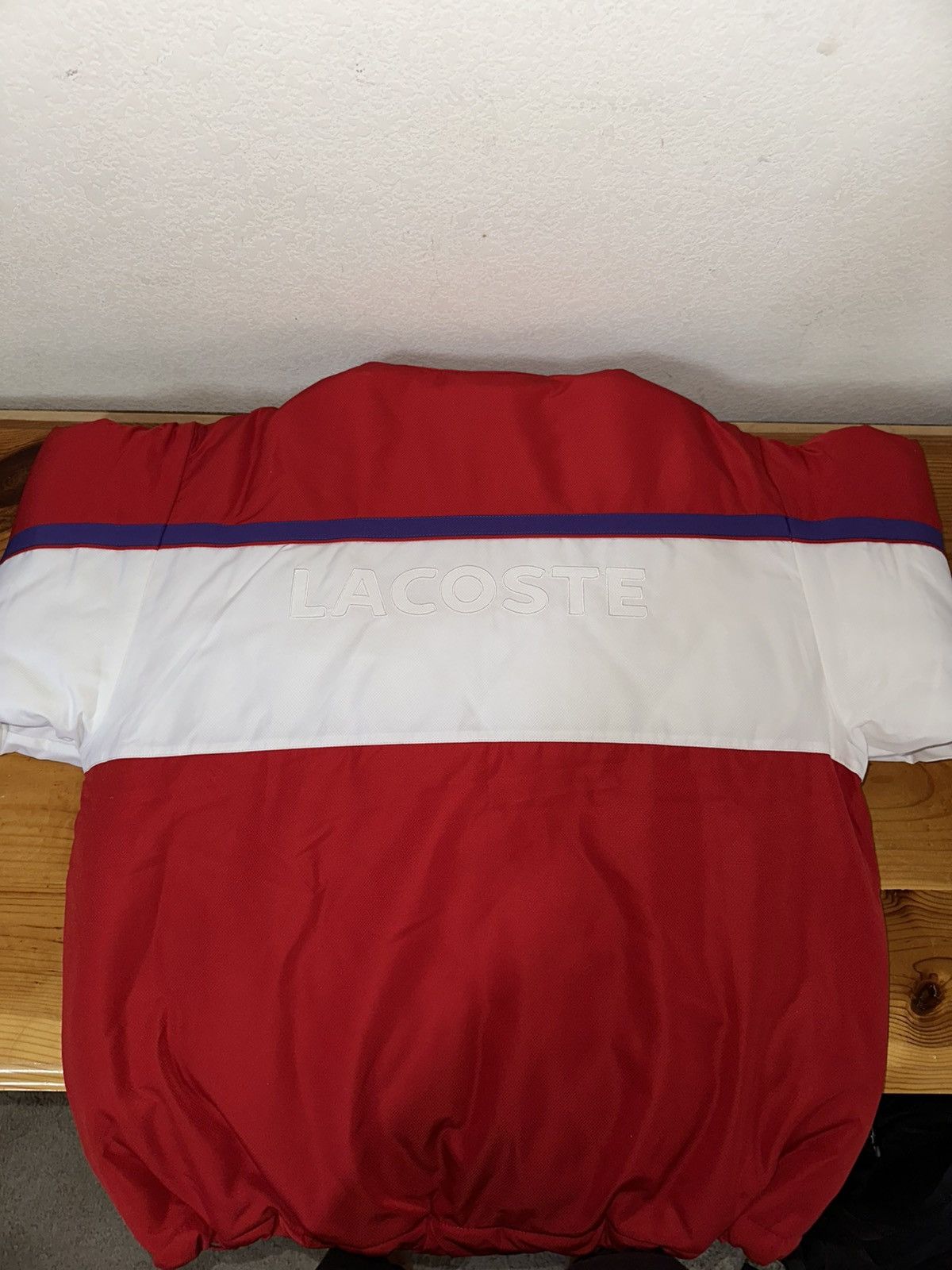 Lacoste × Supreme Supreme LACOSTE Puffy Half Zip Pullover Red Medium Size US M / EU 48-50 / 2 - 2 Thumbnail