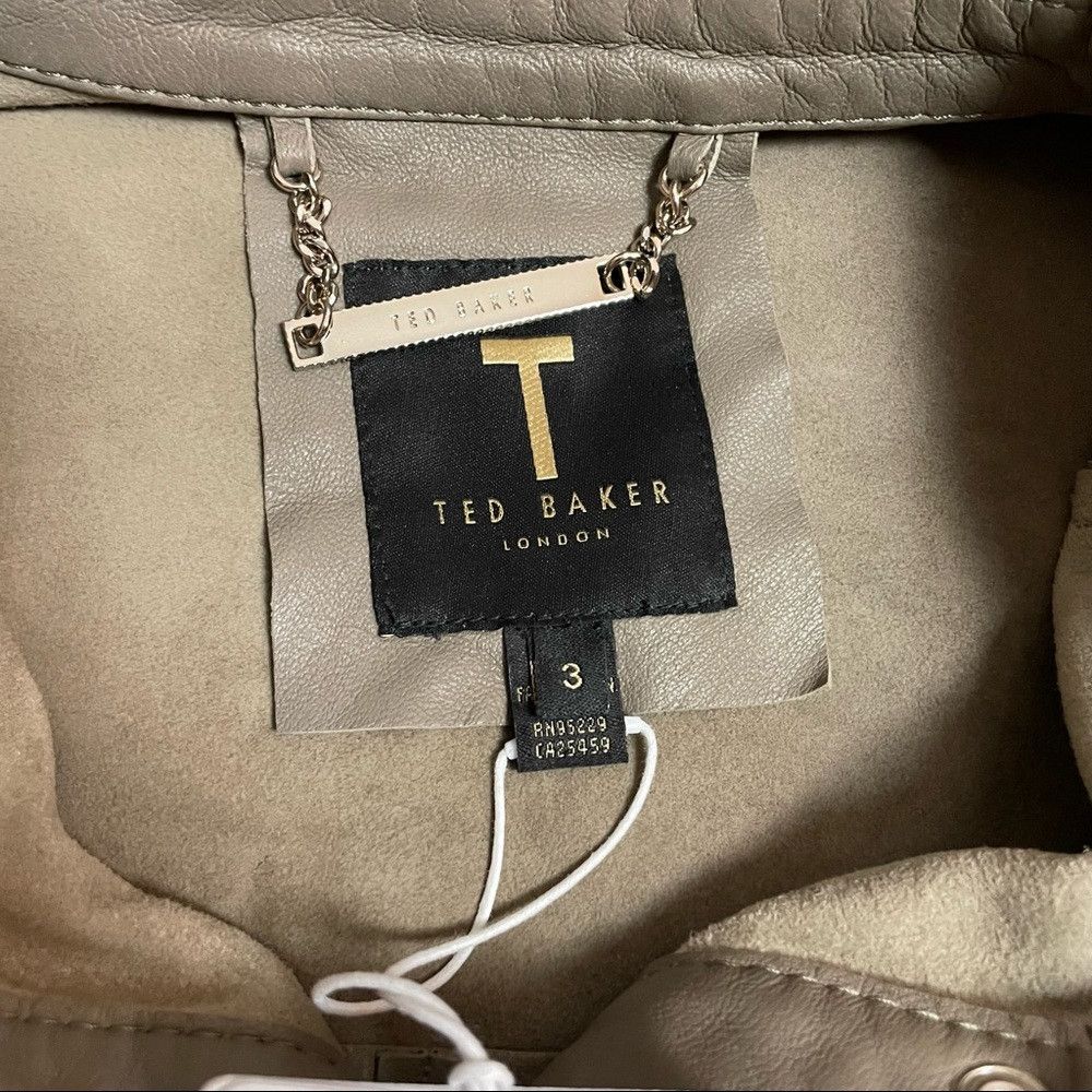 Ted Baker NWT New $485 Ted Baker Laars Leather Oversized Grey Shirt S Size M / US 6-8 / IT 42-44 - 6 Thumbnail