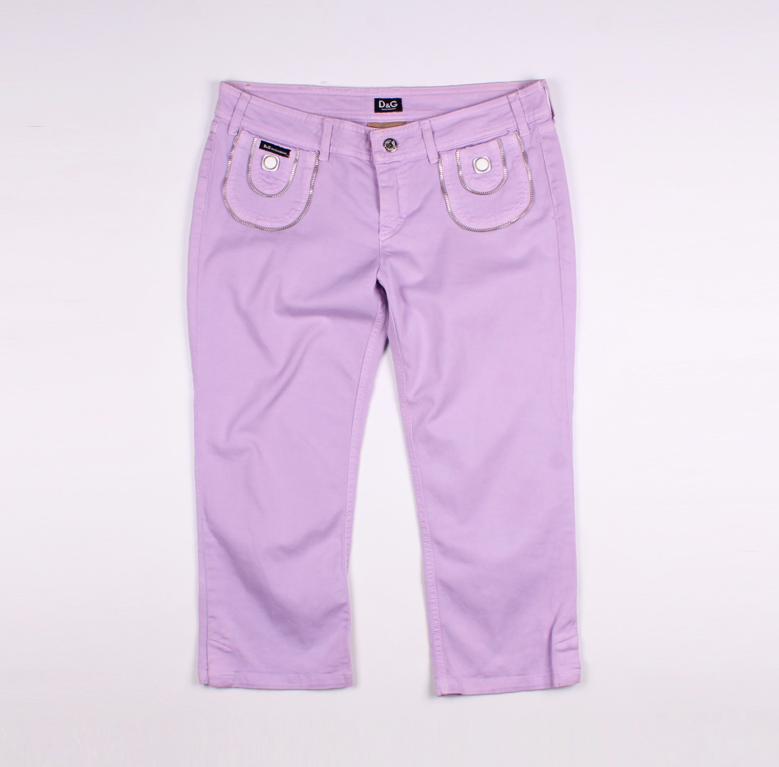 Dolce & Gabbana Dolce & Gabbana Glam Y2K 2000's Purple Breeches Size 30" / US 8 / IT 44 - 1 Thumbnail