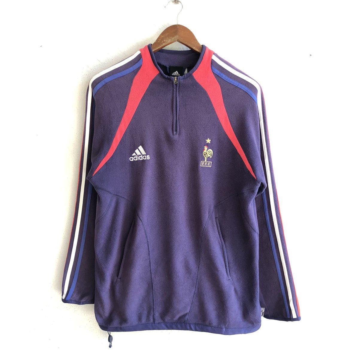 Adidas × Vintage vintage FRANCE FOOTBALL CLUB 2003 fleece Size US S / EU 44-46 / 1 - 1 Thumbnail