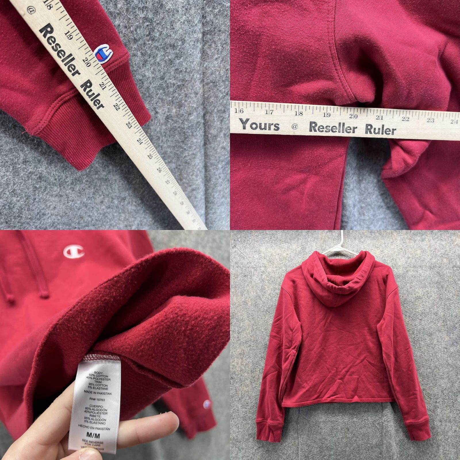 Champion Champion Sweater Women Medium Hoodie Pullover Red Vintage No Size M / US 6-8 / IT 42-44 - 8 Thumbnail