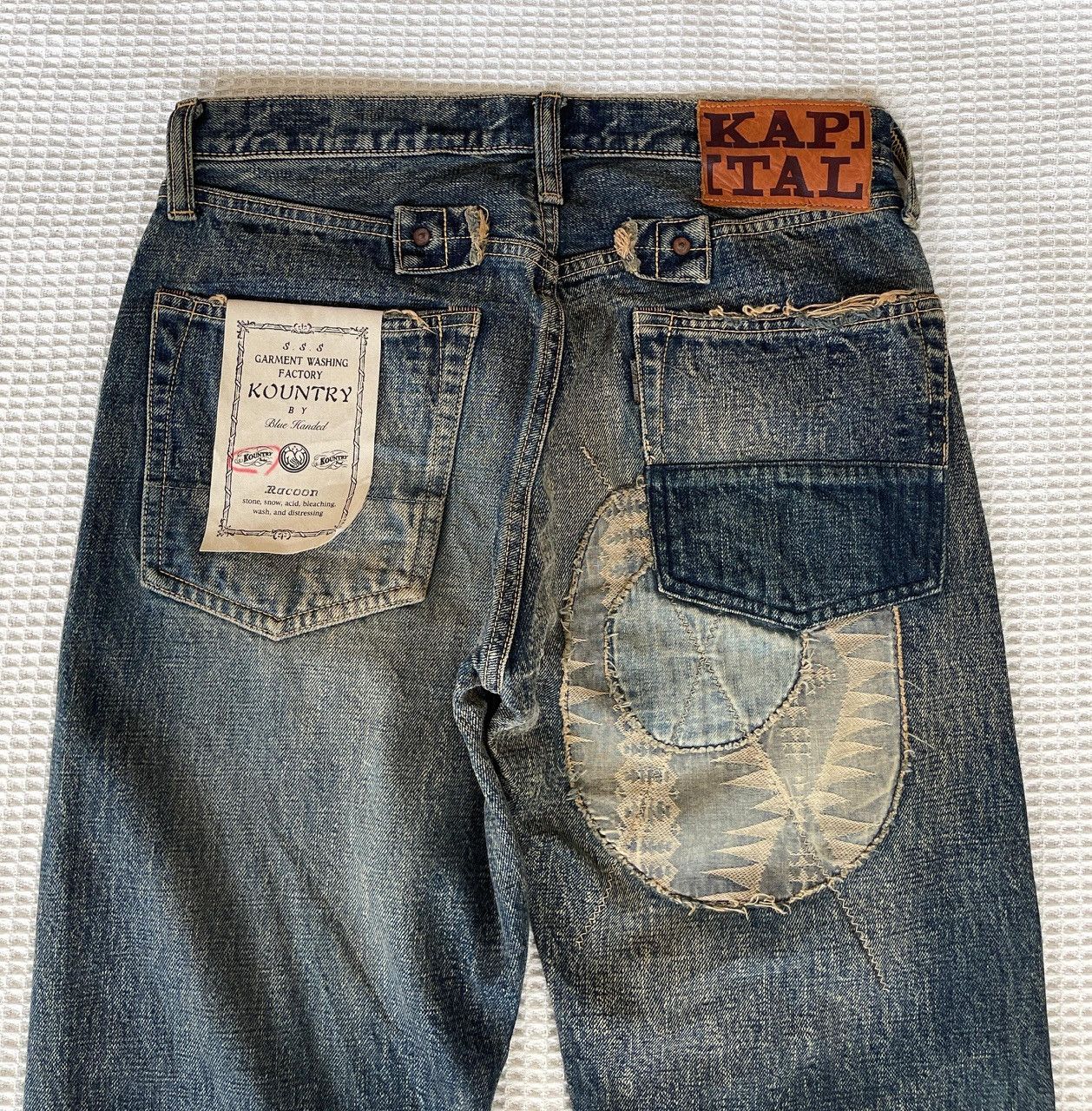 Kapital Kountry LastDrop🔥Rare🔥Kapital Kountry By Blue Handed Patchwork Jeans Size US 30 / EU 46 - 9 Thumbnail