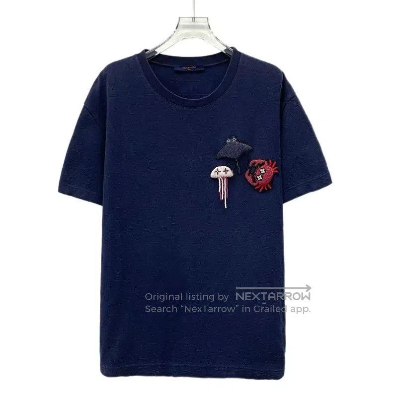 Louis Vuitton Louis Vuitton Navy Cotton T. Size M / US 6-8 / IT 42-44 - 1 Thumbnail