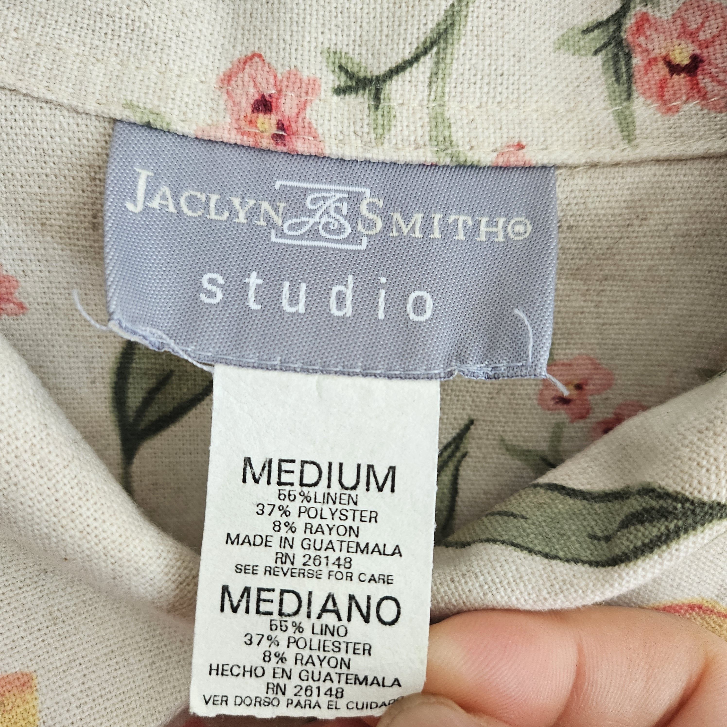 Vintage Vintage JACLYN SMITH Linen blouse/shirt Size M / US 6-8 / IT 42-44 - 4 Thumbnail